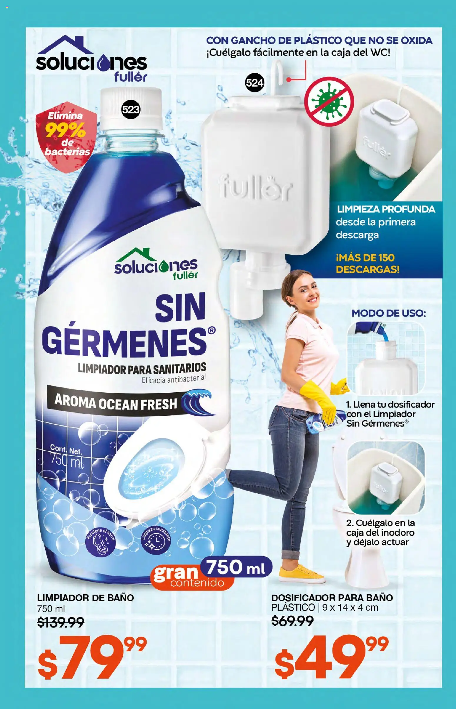 Nuevas ofertas de Fuller válidas en toda la República Mexicana desde el 07.01.2026. ¡Encuentra las mejores ofertas en Fuller campaña 20 2026! | Página: 160 | Productos: Inodoro, Wc, Caja, Baño
