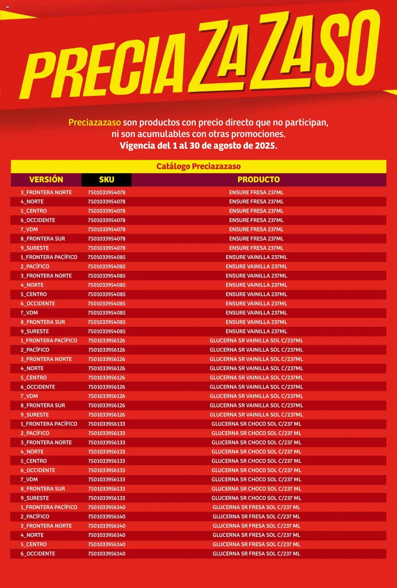 Nuevas ofertas de Soriana válidas en toda la República Mexicana desde el 01.08.2025. ¡Encuentra las mejores ofertas en Soriana - Catálogo Preciazazaso Mercado Nacional! | Página: 191 | Productos: Fresa