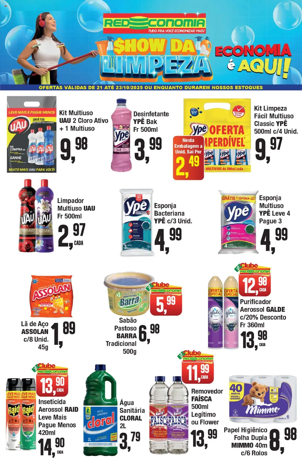 RedEconomia Folheto - válido de 21.10.2025 | Página: 2 | Produtos: Esponja, Cloro, Sabão, Perfumes