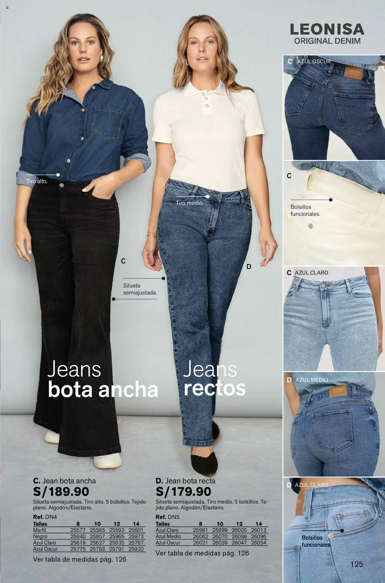 Catálogo Leonisa válido desde 04.08.2025 | Página: 125 | Productos: Té, Jeans
