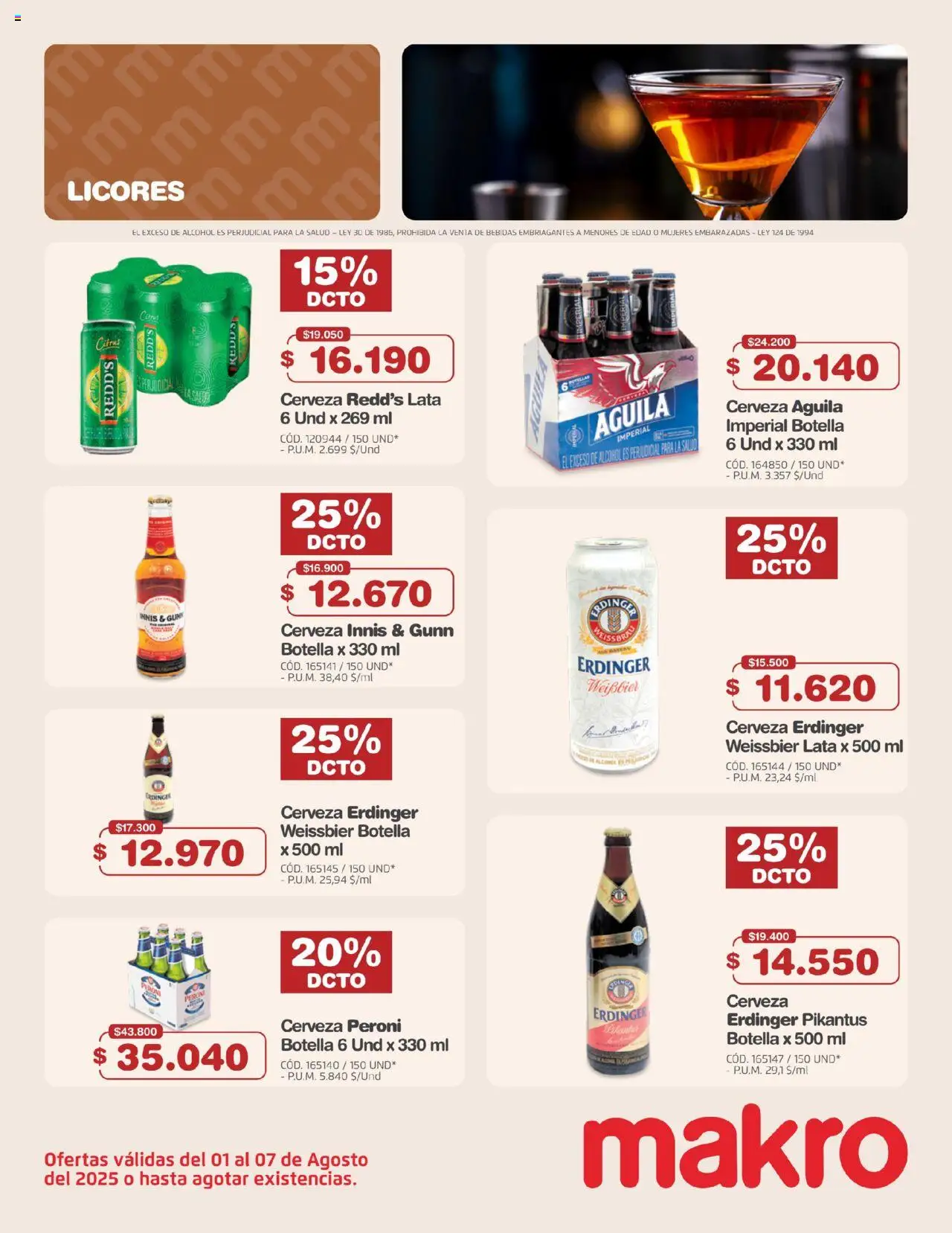 Makro revista - valida desde el 01.08.2025 | Página: 2 | Productos: Botella, Tintura, Cerveza