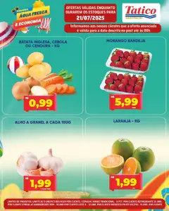 Tatico Folheto - válido de 21.07.2025 | Página: 7 | Produtos: Cebola, Pó, Leite, Hambúrguer