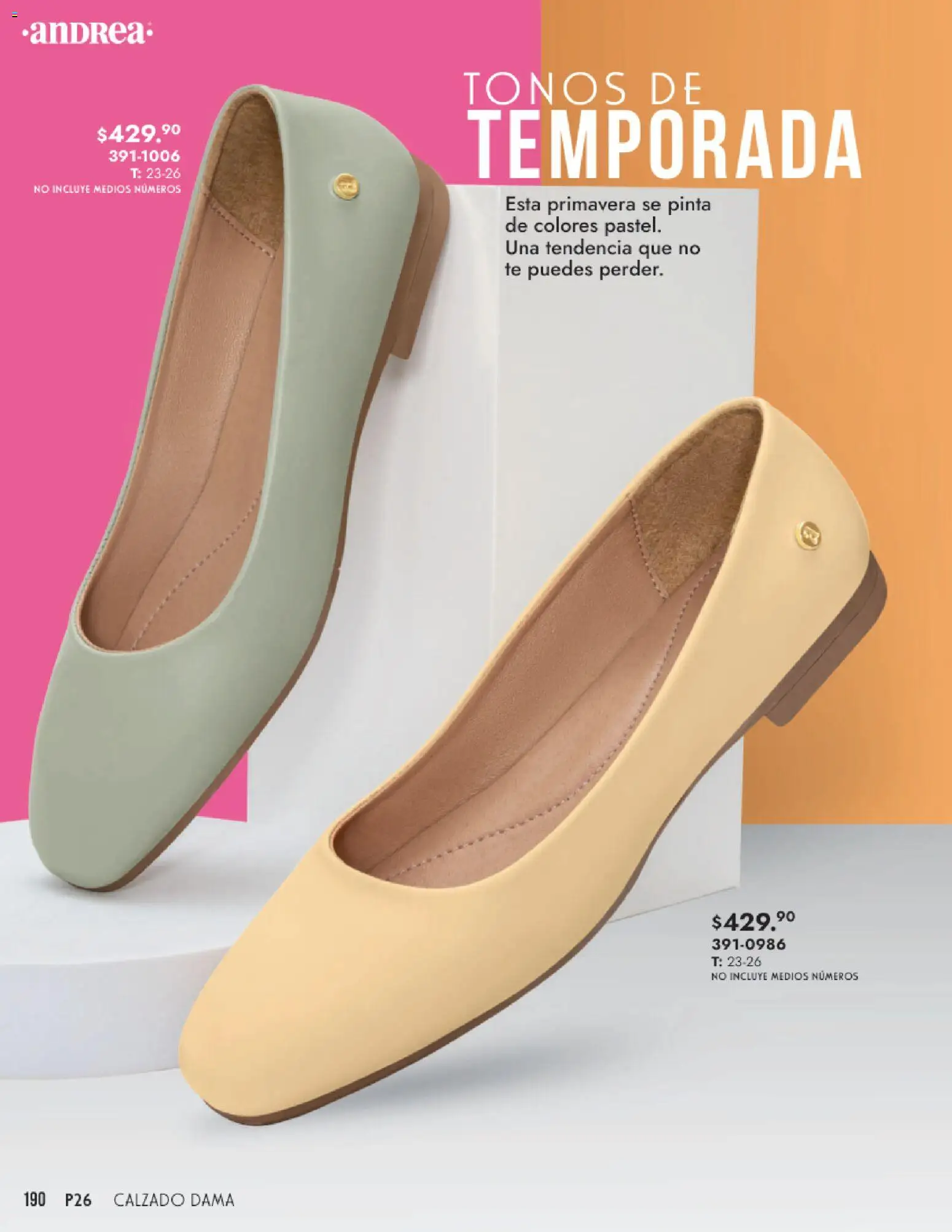 Nuevas ofertas de Andrea válidas en toda la República Mexicana desde el 25.01.2026. ¡Encuentra las mejores ofertas en Andrea catálogo Calzado Dama! | Página: 190 | Productos: Té