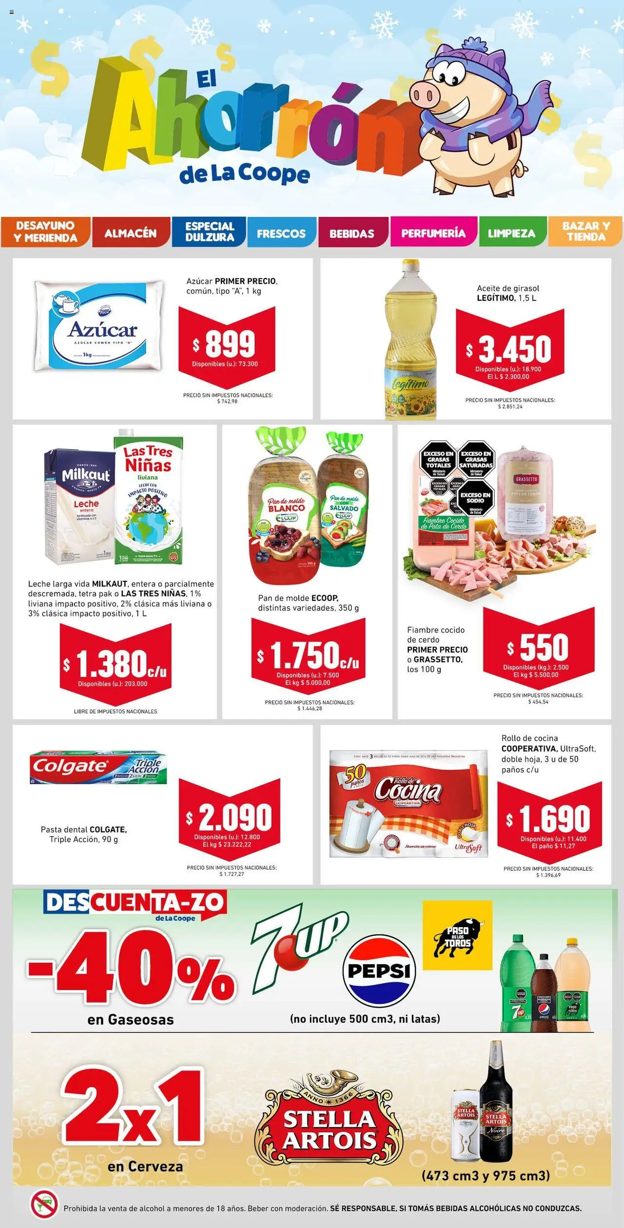 Cooperativa Obrera catálogo │ válido desde el 17.07.2025 | Página: 1 | Productos: Cocina, Aceite, Pasta dental, Leche