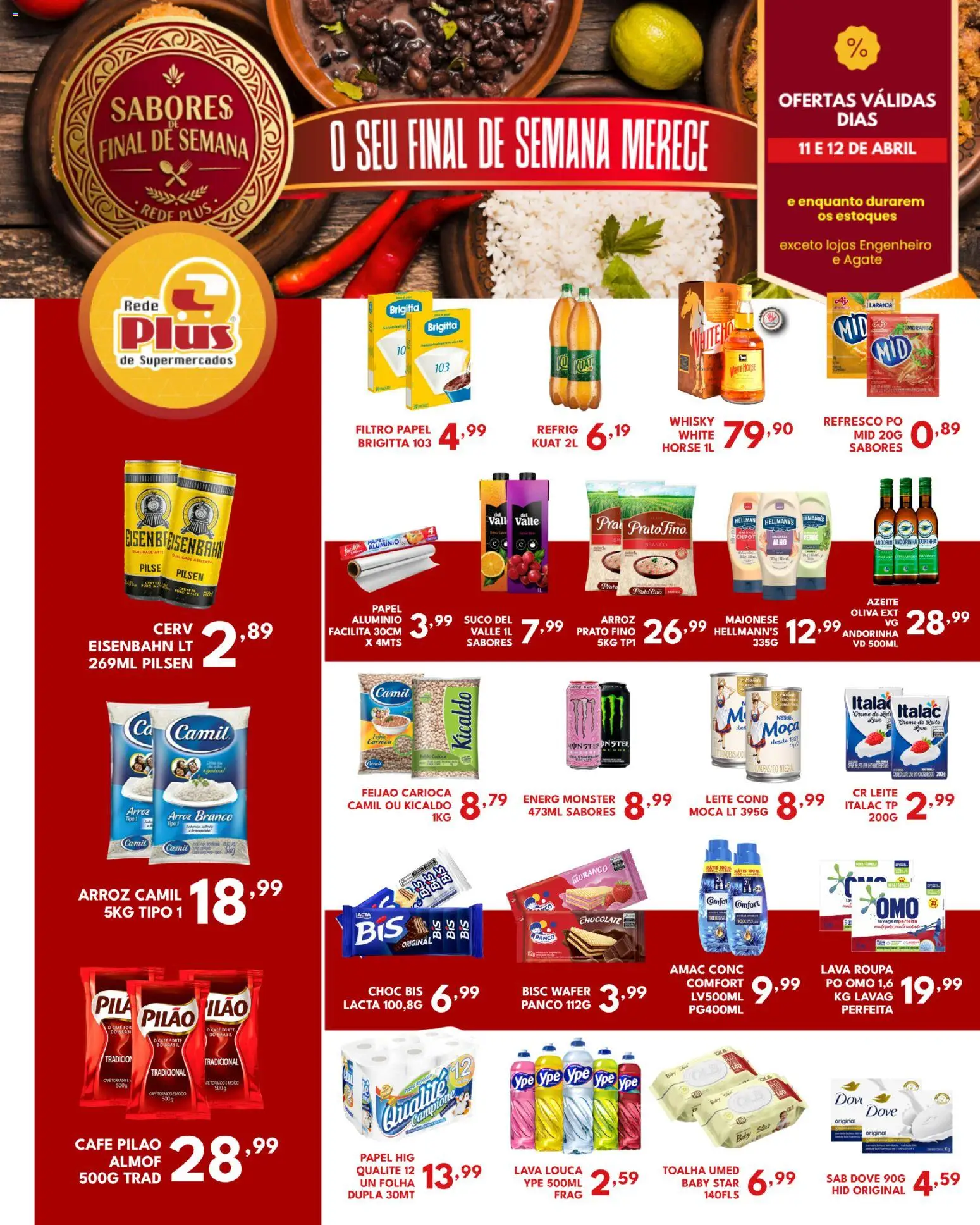 Rede Plus Supermercados Folheto - válido de 10.04.2026 | Página: 3 | Produtos: Feijão, Eisenbahn, Creme, Azeite