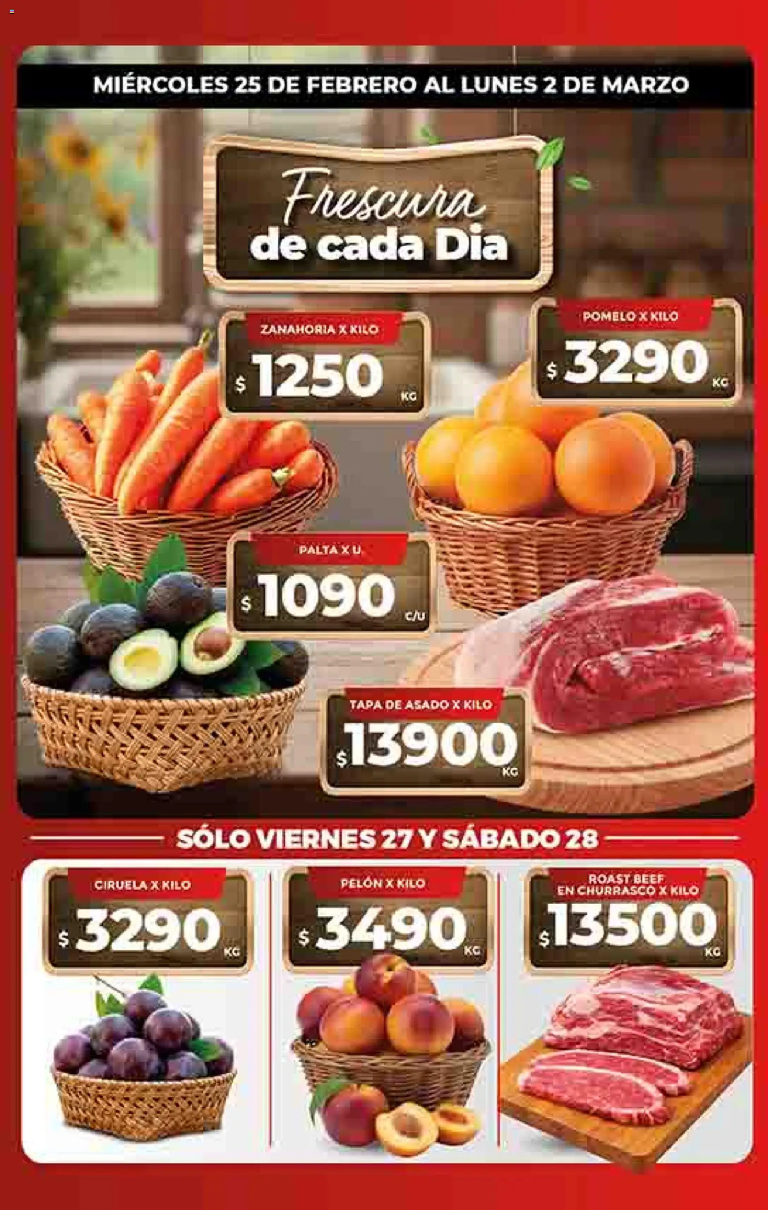 Supermercado DIA Ofertas │ válido desde el 25.02.2026 | Página: 9 | Productos: Pomelo, Palta, Zanahoria