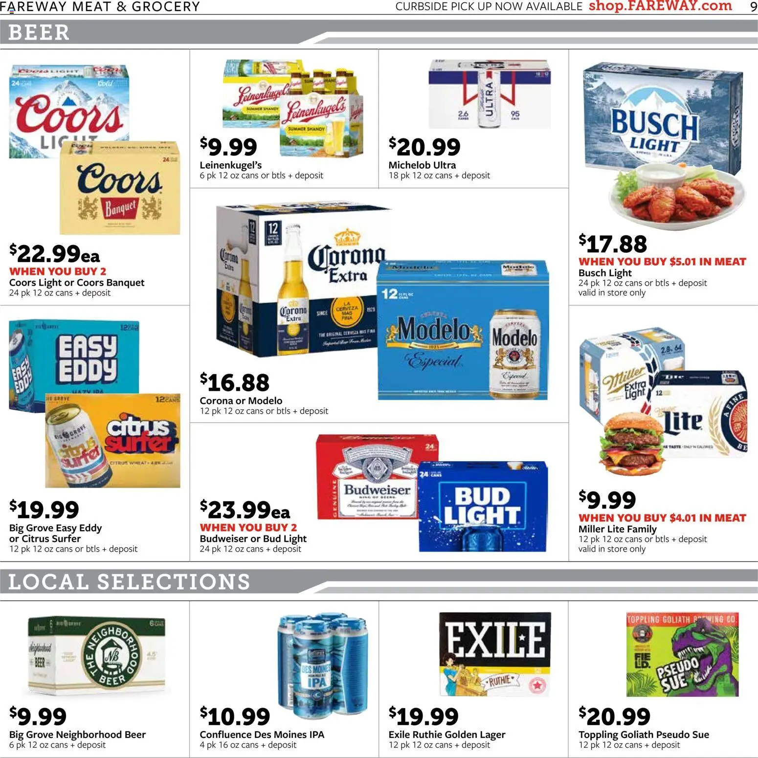 Fareway Weekly Ad - valid from 02.02.2026 | Page: 9 | Products: Beer