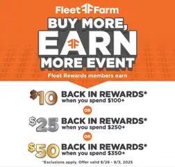 Preview of Mills Fleet Farm weekly ads valid from 28.08.2025