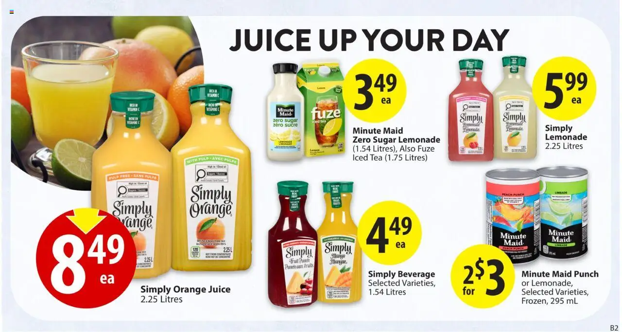 Save on foods flyer valid from 25.09.2025 | Page: 23 | Products: Tea, Juice