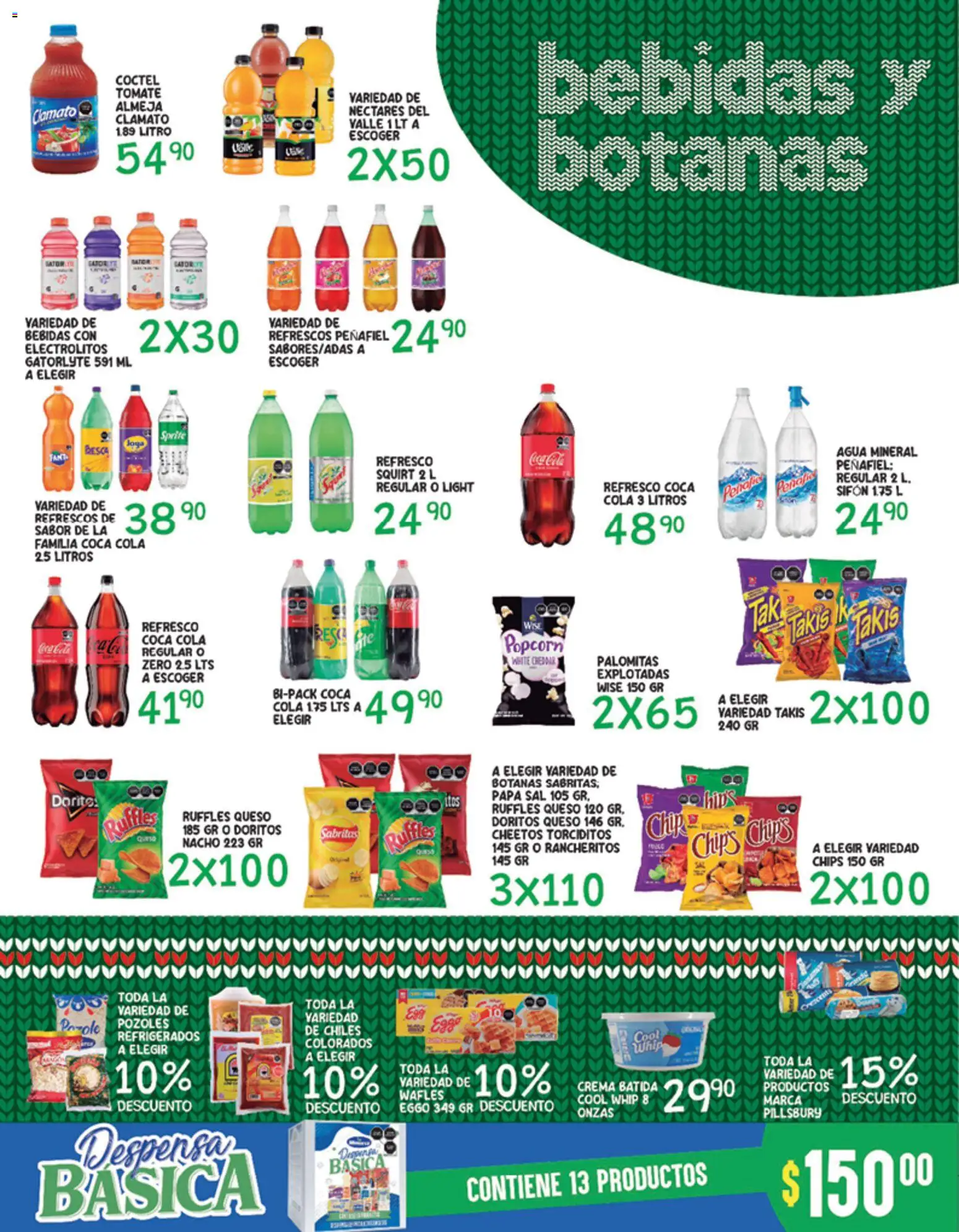 Nuevas ofertas de Alsuper válidas en toda la República Mexicana desde el 26.12.2025. ¡Encuentra las mejores ofertas en Alsuper folleto Chihuahua Capital! | Página: 3 | Productos: Refresco, Sal, Crema, Tomate