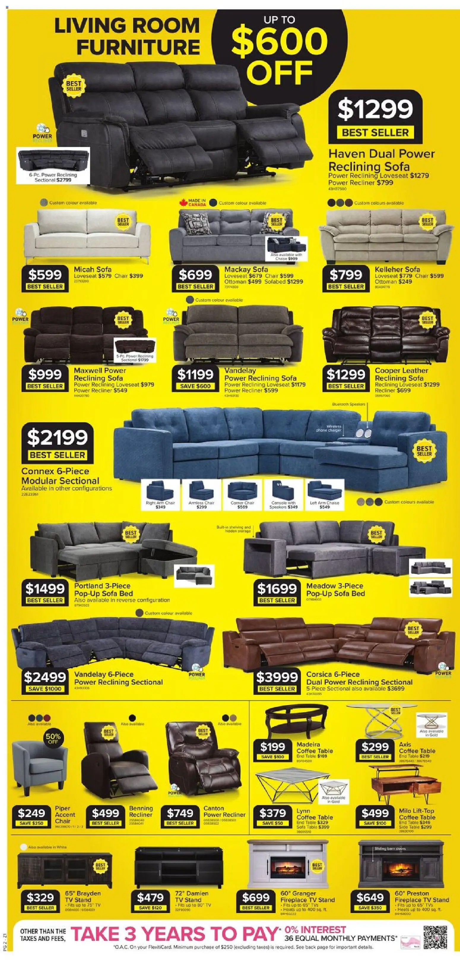 Leon's flyer valid from 04.12.2025 | Page: 2 | Products: Tv, Bed, Chair, Coffee