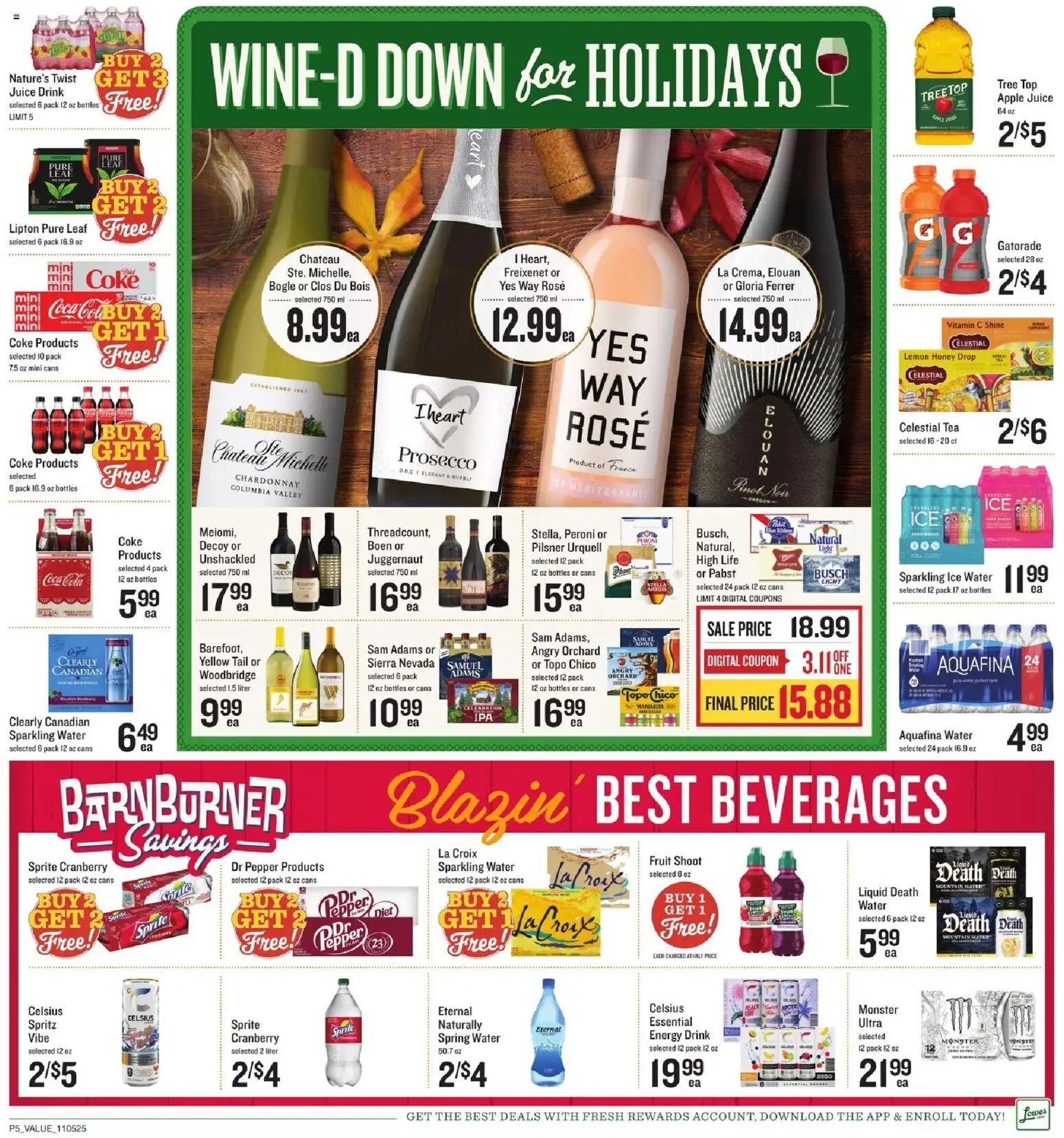 Lowes Foods Weekly Ad - NC - valid from 05.11.2025 | Page: 7 | Products: Juice, Tea, Pepper, Lemon