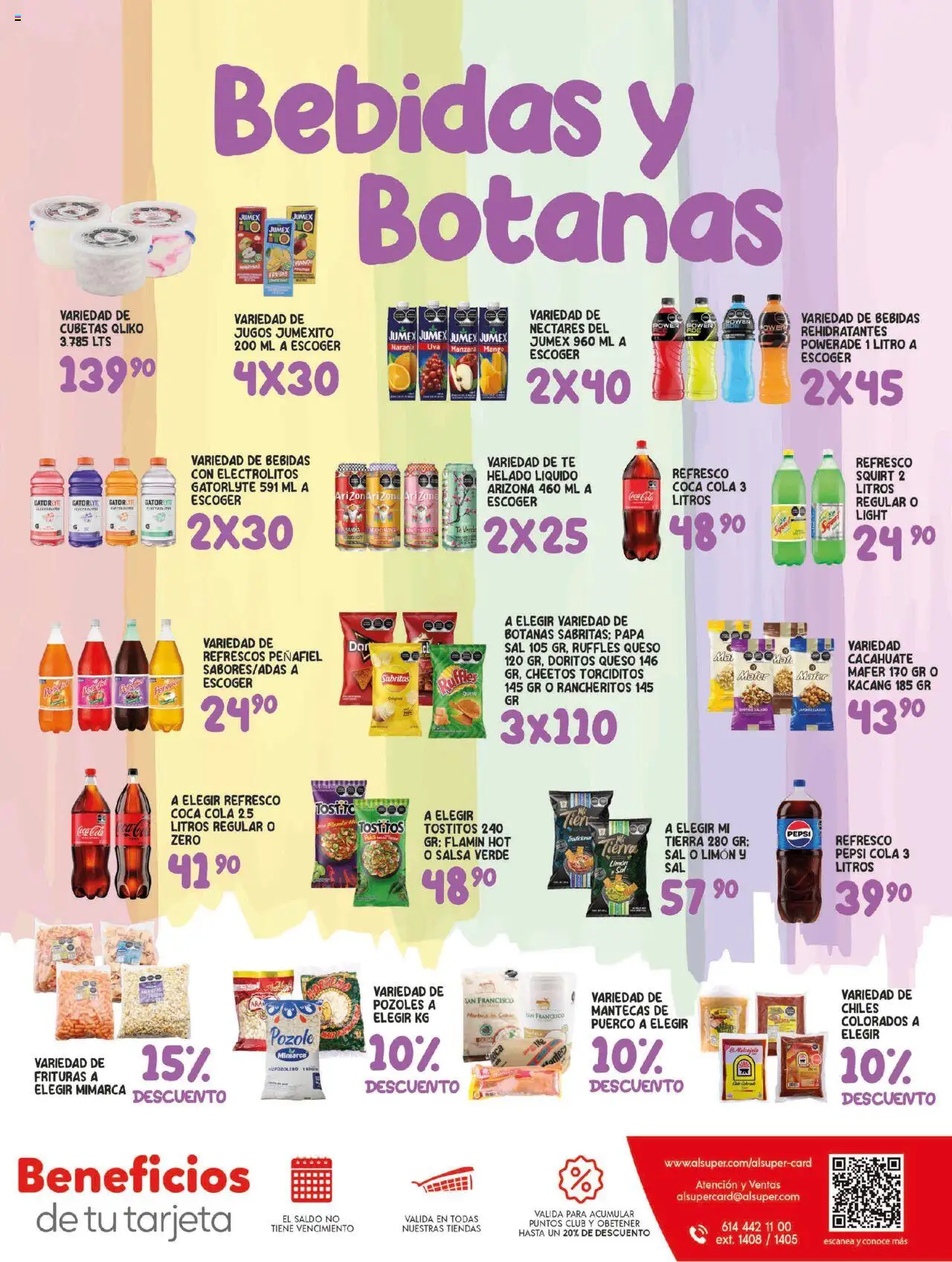 Nuevas ofertas de Alsuper válidas en toda la República Mexicana desde el 09.09.2025. ¡Encuentra las mejores ofertas en Alsuper - Folleto! | Página: 7 | Productos: Papa, Refresco, Limón, Queso