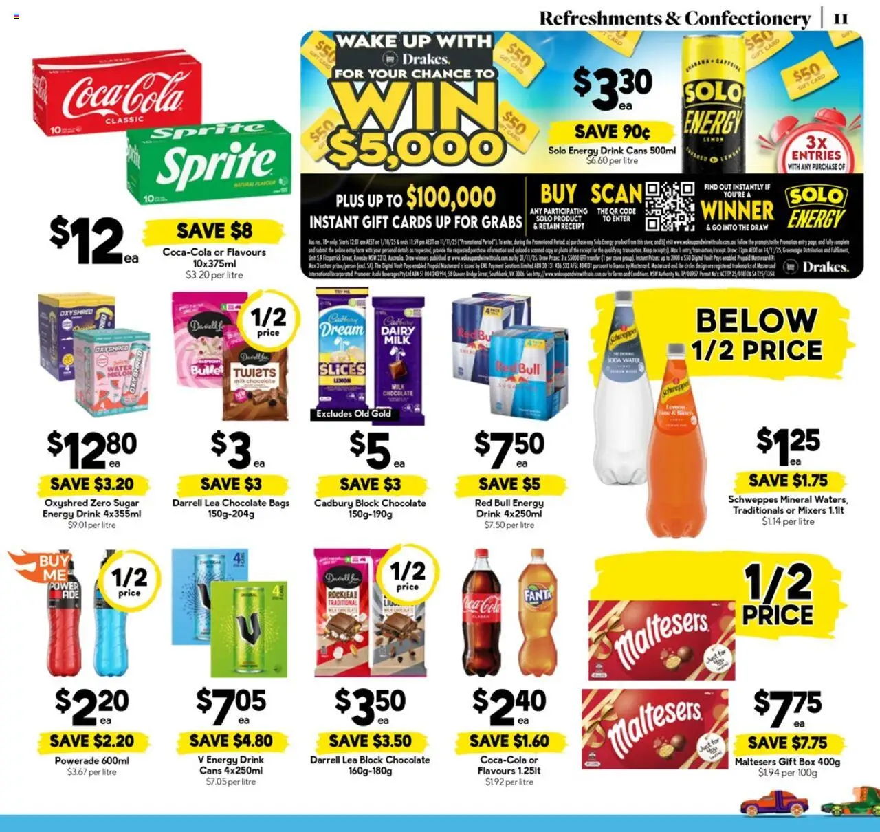 Drakes catalogue - valid from 22.10.2025 | Page: 11 | Products: Box, Milk, Energy drink, Sugar