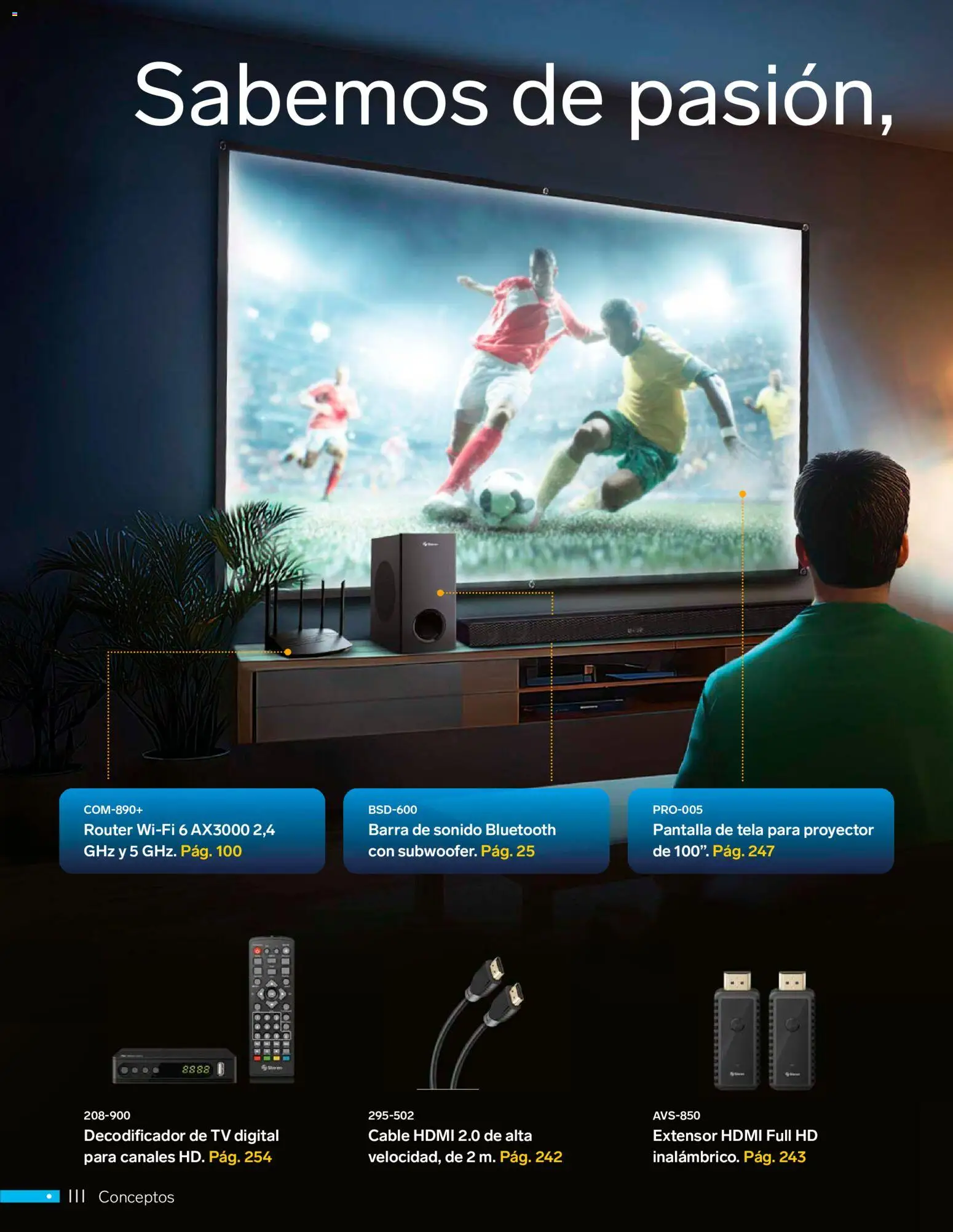 Nuevas ofertas de Steren válidas en toda la República Mexicana desde el 01.01.2026. ¡Encuentra las mejores ofertas en Steren catálogo! | Página: 8 | Productos: Proyector, Cable, Cable HDMI, Barra