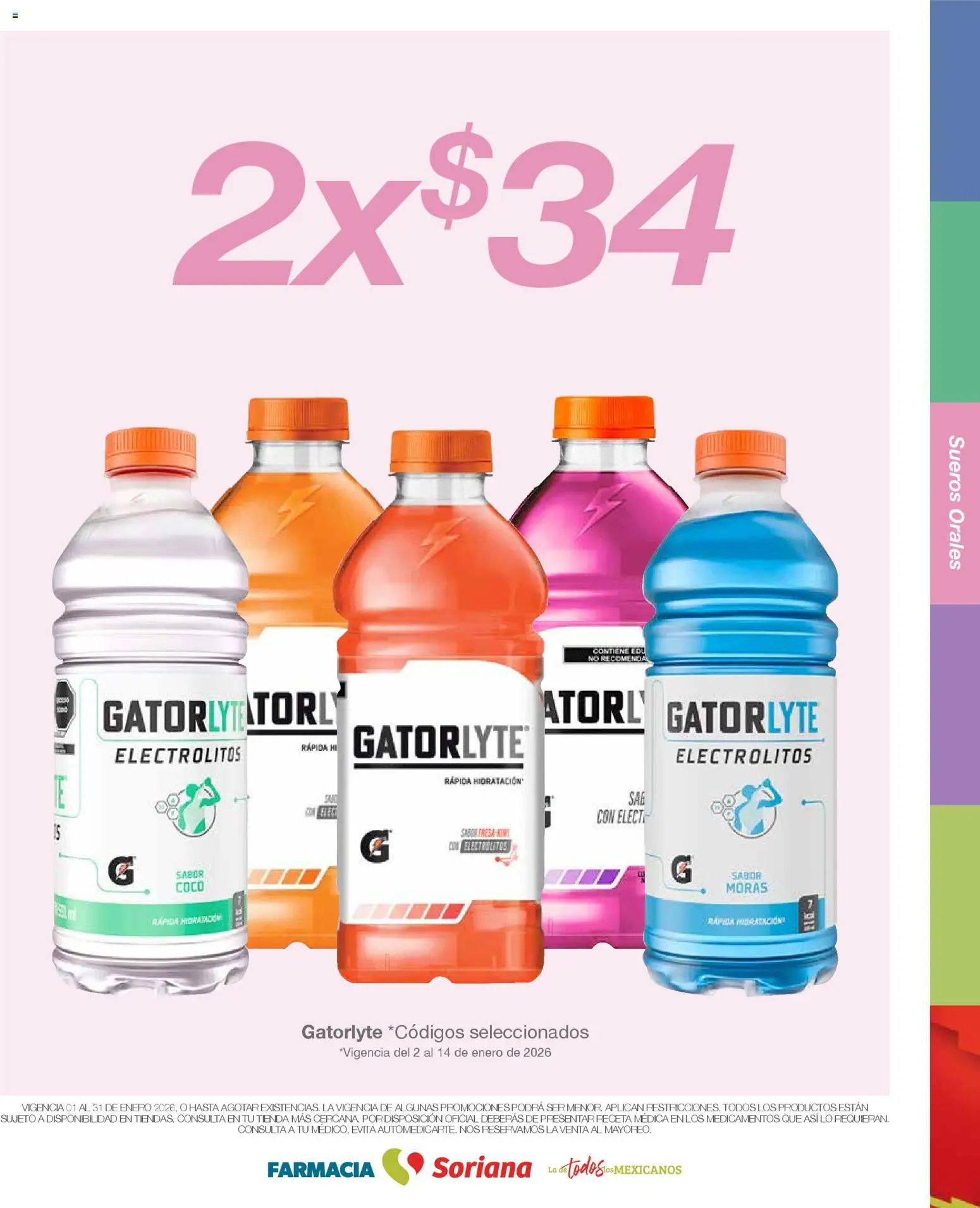 Nuevas ofertas de Soriana válidas en toda la República Mexicana desde el 01.01.2026. ¡Encuentra las mejores ofertas en Soriana - Folleto Farnacia Súper Nacional! | Página: 6