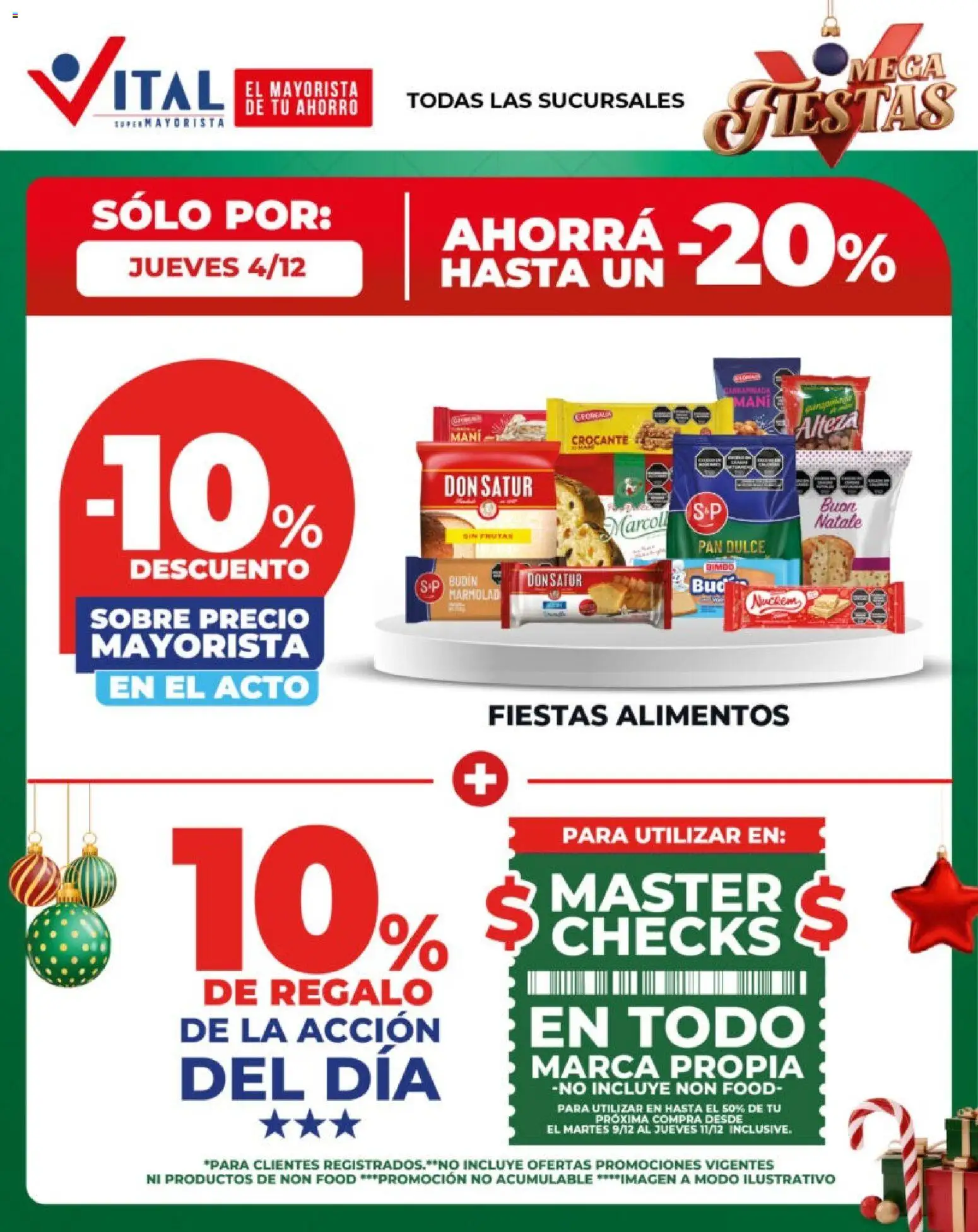 Vital - Sólo por │ válido desde el 04.12.2025 | Página: 2 | Productos: Sobre, Budín, Mani, Pan