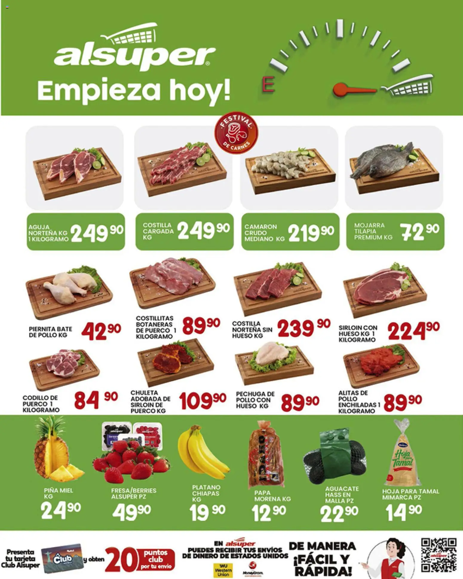 Nuevas ofertas de Alsuper válidas en toda la República Mexicana desde el 30.01.2026. ¡Encuentra las mejores ofertas en Alsuper folleto Laguna! | Página: 8 | Productos: Pollo, Plátano, Aguacate, Piña