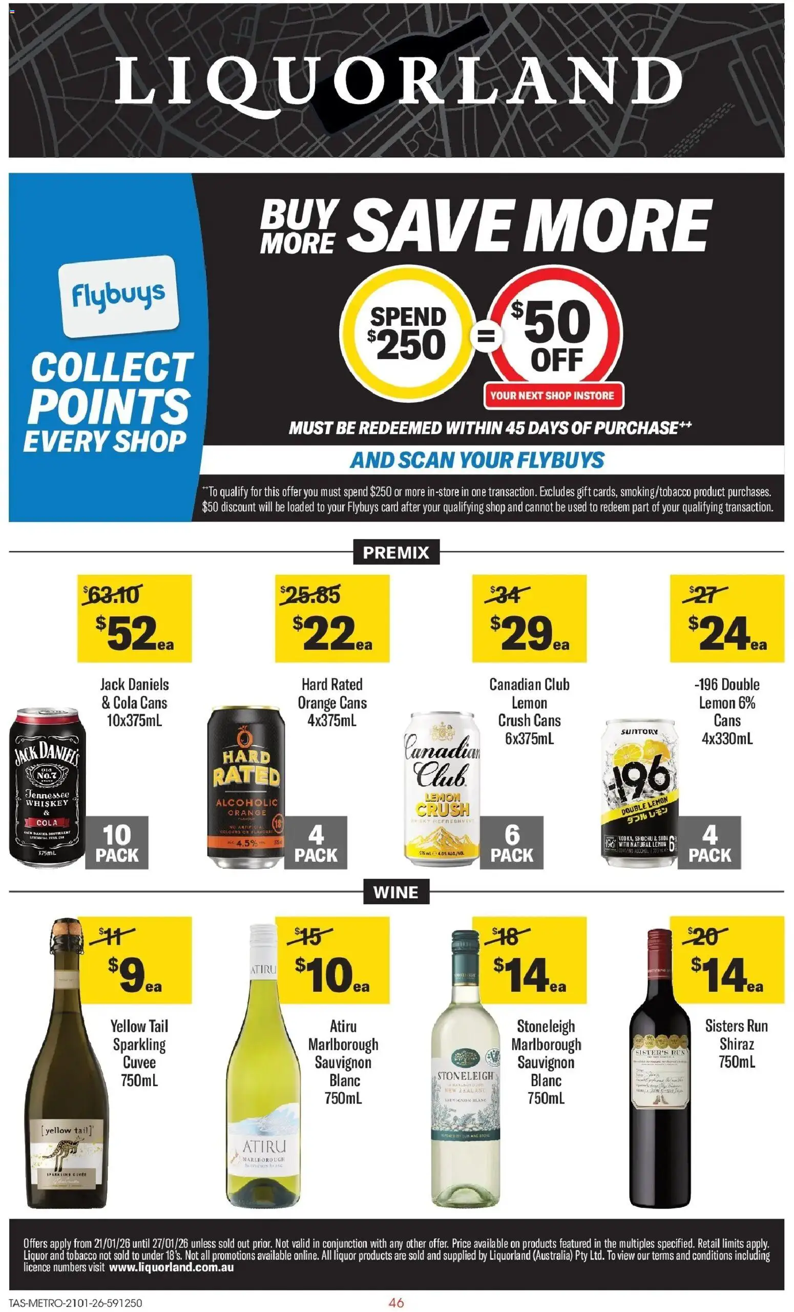 Coles catalogue - valid from 11.02.2026 | Page: 46 | Products: Wine, Whiskey, Lemon