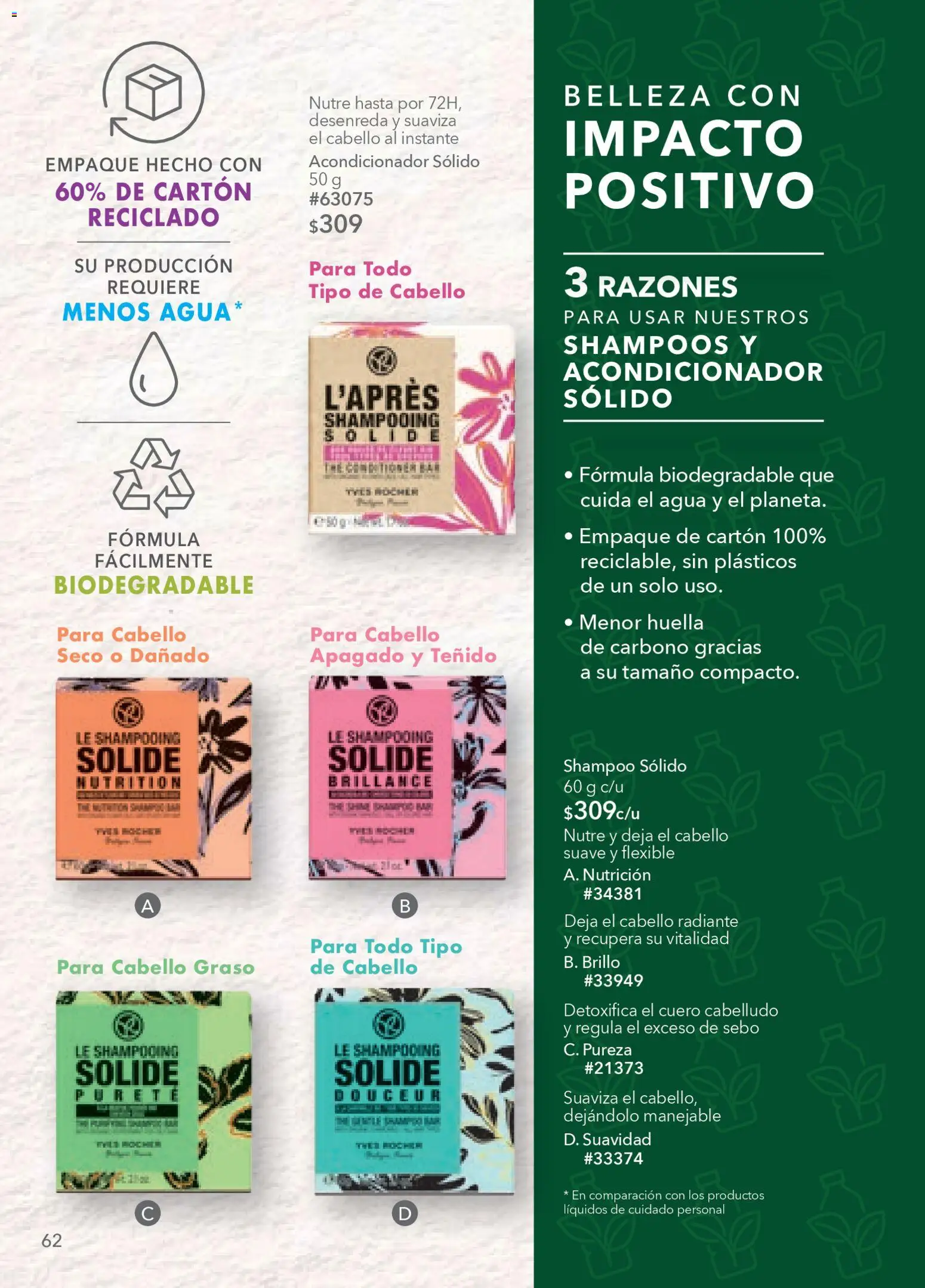 Nuevas ofertas de Yves Rocher válidas en toda la República Mexicana desde el 20.01.2026. ¡Encuentra las mejores ofertas en Yves Rocher campaña 2 2026! | Página: 64 | Productos: Brillo, Radiante, Flexible, Acondicionador