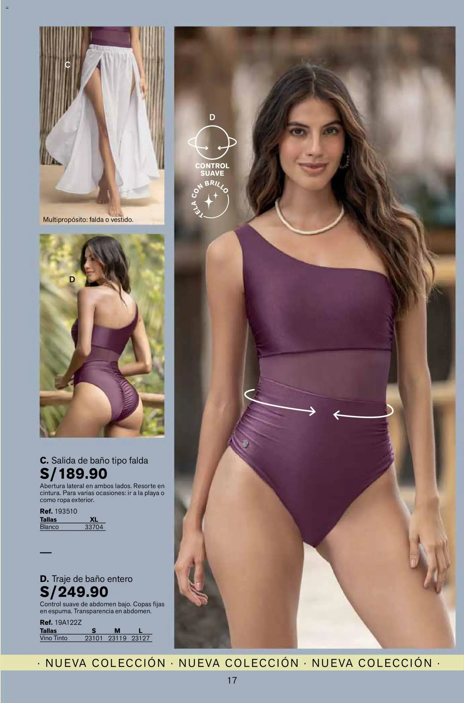 Catálogo Leonisa válido desde 13.11.2025 | Página: 17 | Productos: Baño, Vino, Falda, Traje