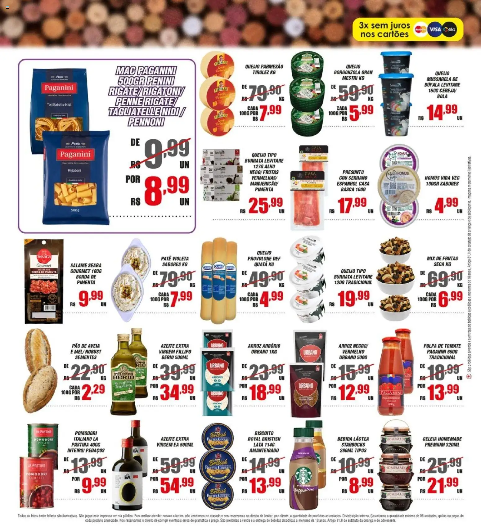 Violeta Supermercados Folheto - válido de 22.11.2025 | Página: 4 | Produtos: Salame, Provolone, Aveia, Mussarela