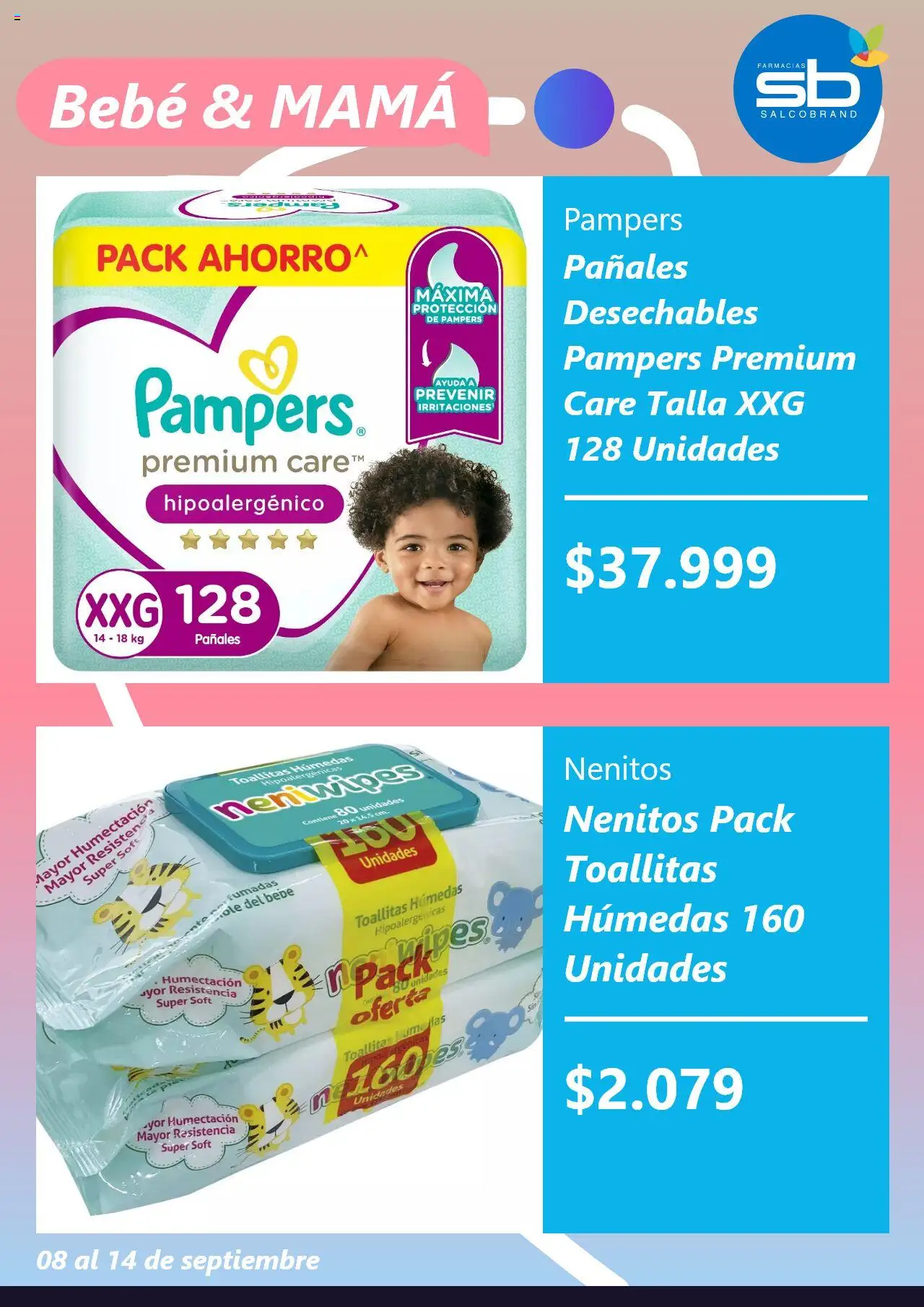 Salcobrand ofertas  │ válido desde el 08.09.2025 | Página: 3 | Productos: Pañales, Toallitas húmedas