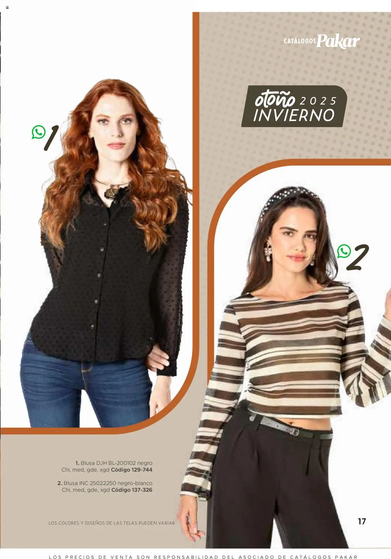 Nuevas ofertas de SC Pakar válidas en toda la República Mexicana desde el 24.07.2025. ¡Encuentra las mejores ofertas en SC Pakar Catálogo Ropa y Accesorios! | Página: 17 | Productos: Blusa