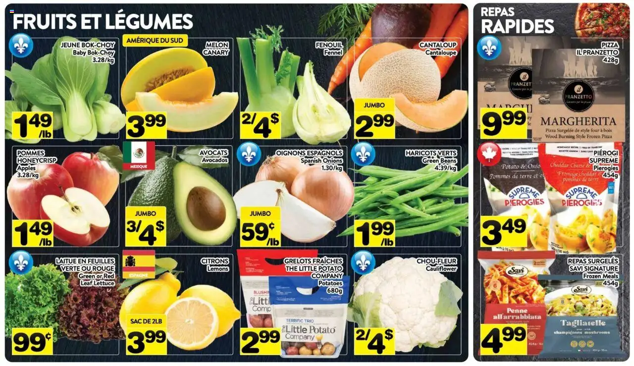 Pa Supermarché flyer valid from 29.09.2025 | Page: 2 | Products: Potatoes, Cheese, Pizza, Apples