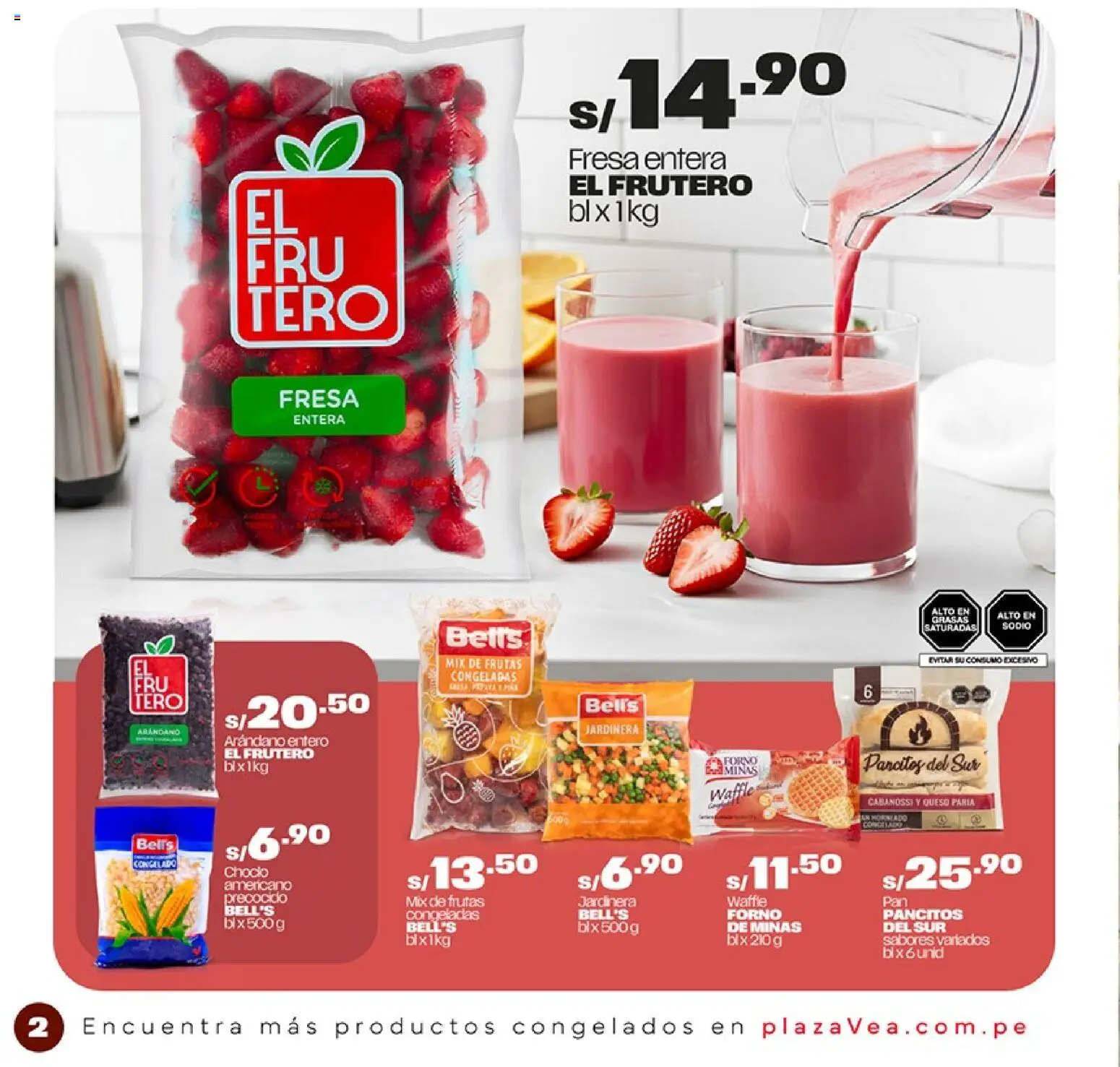 Catálogo Plaza Vea válido desde 16.02.2026 | Página: 2 | Productos: Queso, Jardinera