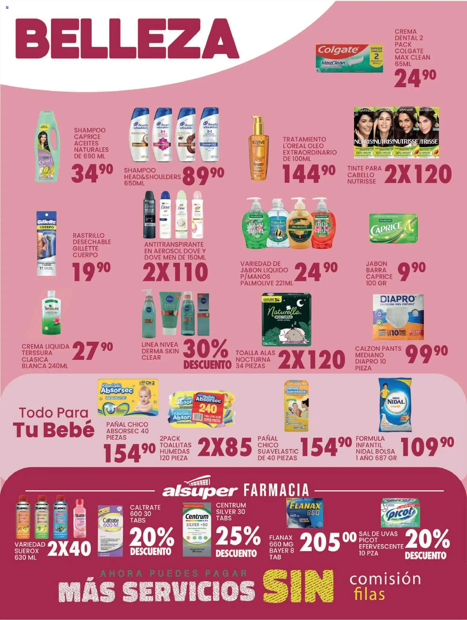 Nuevas ofertas de Alsuper válidas en toda la República Mexicana desde el 03.03.2026. ¡Encuentra las mejores ofertas en Alsuper folleto Laguna! | Página: 4 | Productos: Antitranspirante, Calzón, Crema, Jabón