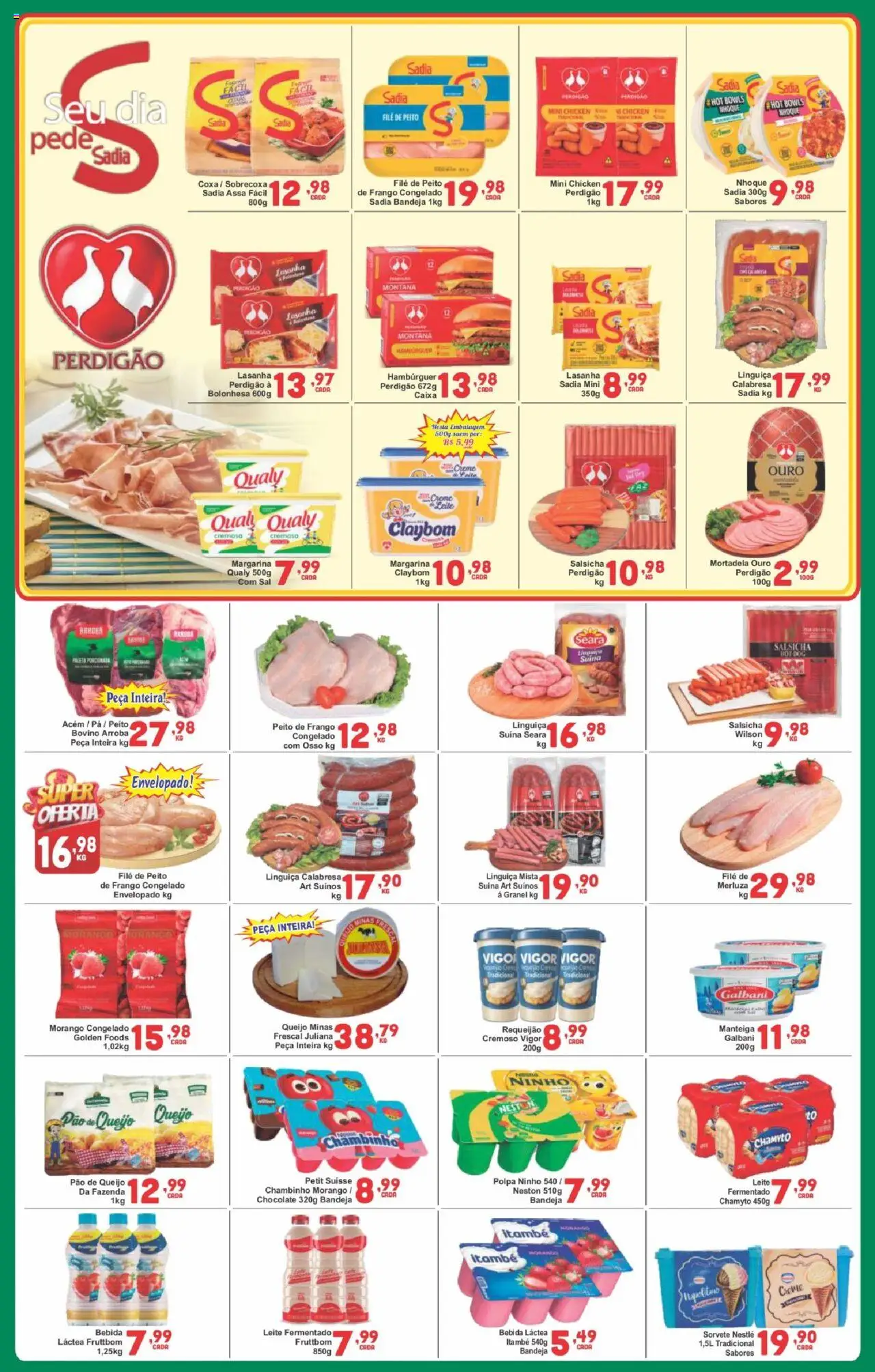 Rede Super Compras Folheto - válido de 11.08.2025 | Página: 3 | Produtos: Hambúrguer, Bebida, Leite fermentado, Margarina