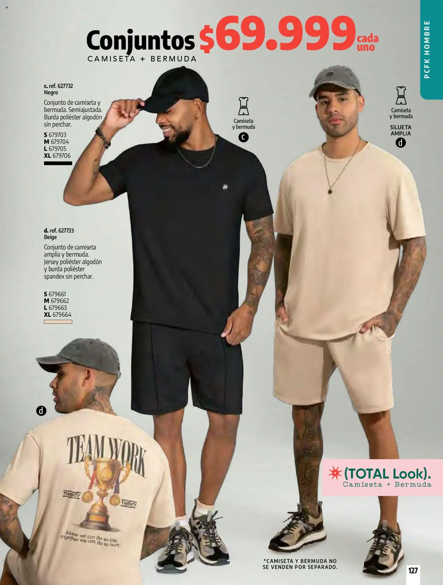 Pacifika revista - valida desde el 01.04.2026 | Página: 127 | Productos: Algodón, Bermuda, Camiseta, Conjunto