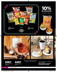 Nuevas ofertas de Chedraui válidas en toda la República Mexicana desde el 04.09.2025. ¡Encuentra las mejores ofertas en Chedraui - Folleto Cuesta Menos! | Página: 6 | Productos: Plátano, Fuente, Agua, Café