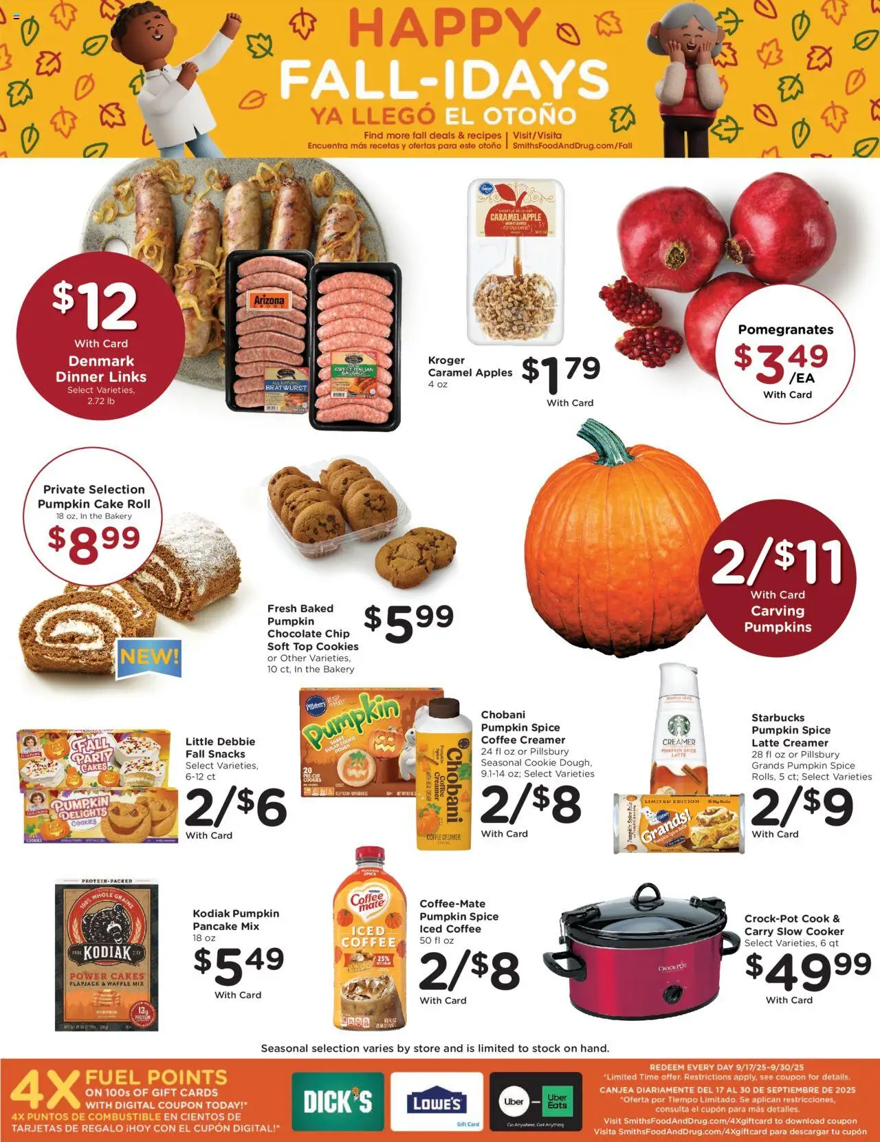 Smith's Weekly Ad - NM - valid from 17.09.2025 | Page: 9 | Products: Coffee, Chocolate, Pumpkin, Chocolate Chip