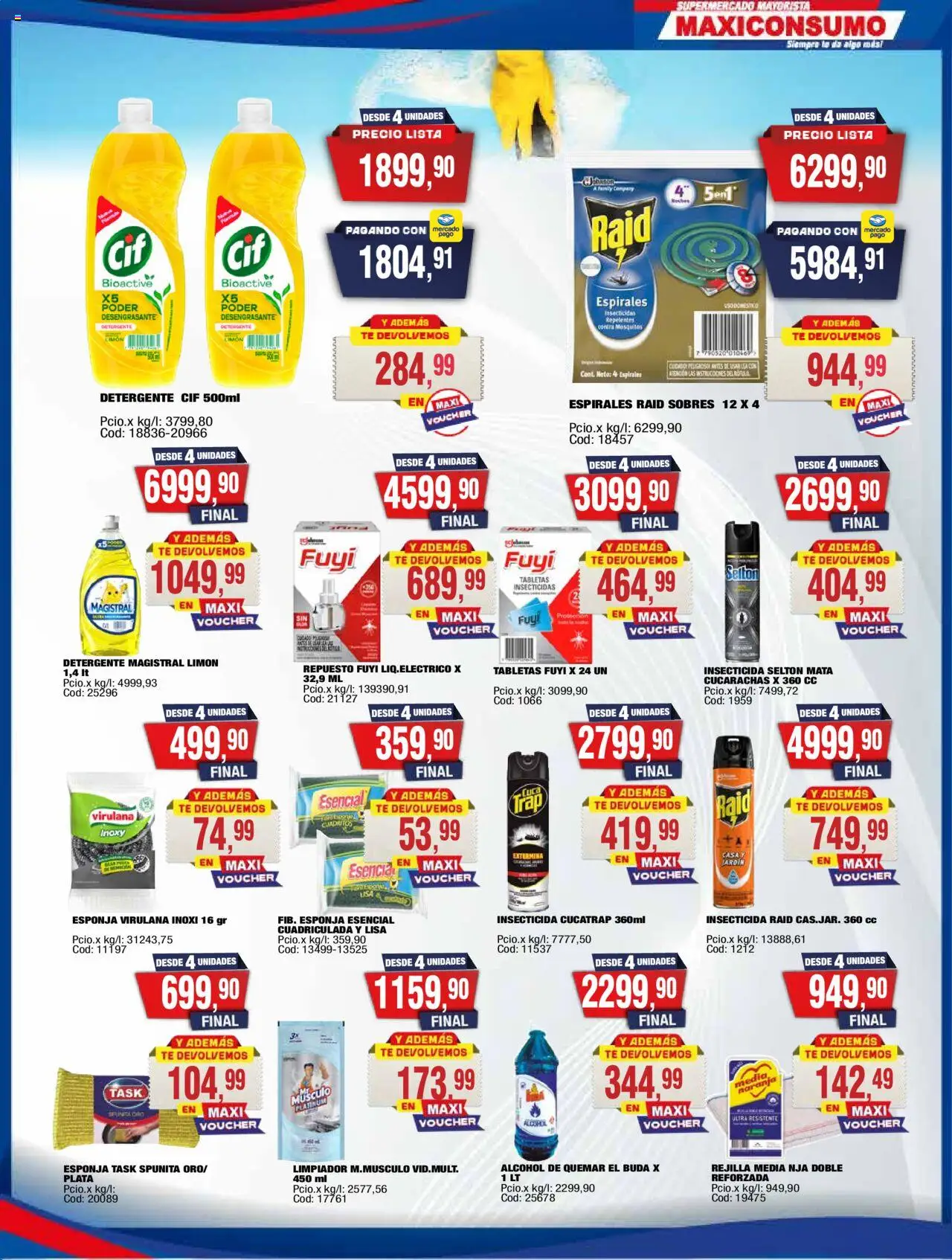 Maxiconsumo ofertas │ válido desde el 13.10.2025 | Página: 21 | Productos: Rejilla, Esponja, Té, Limpiador