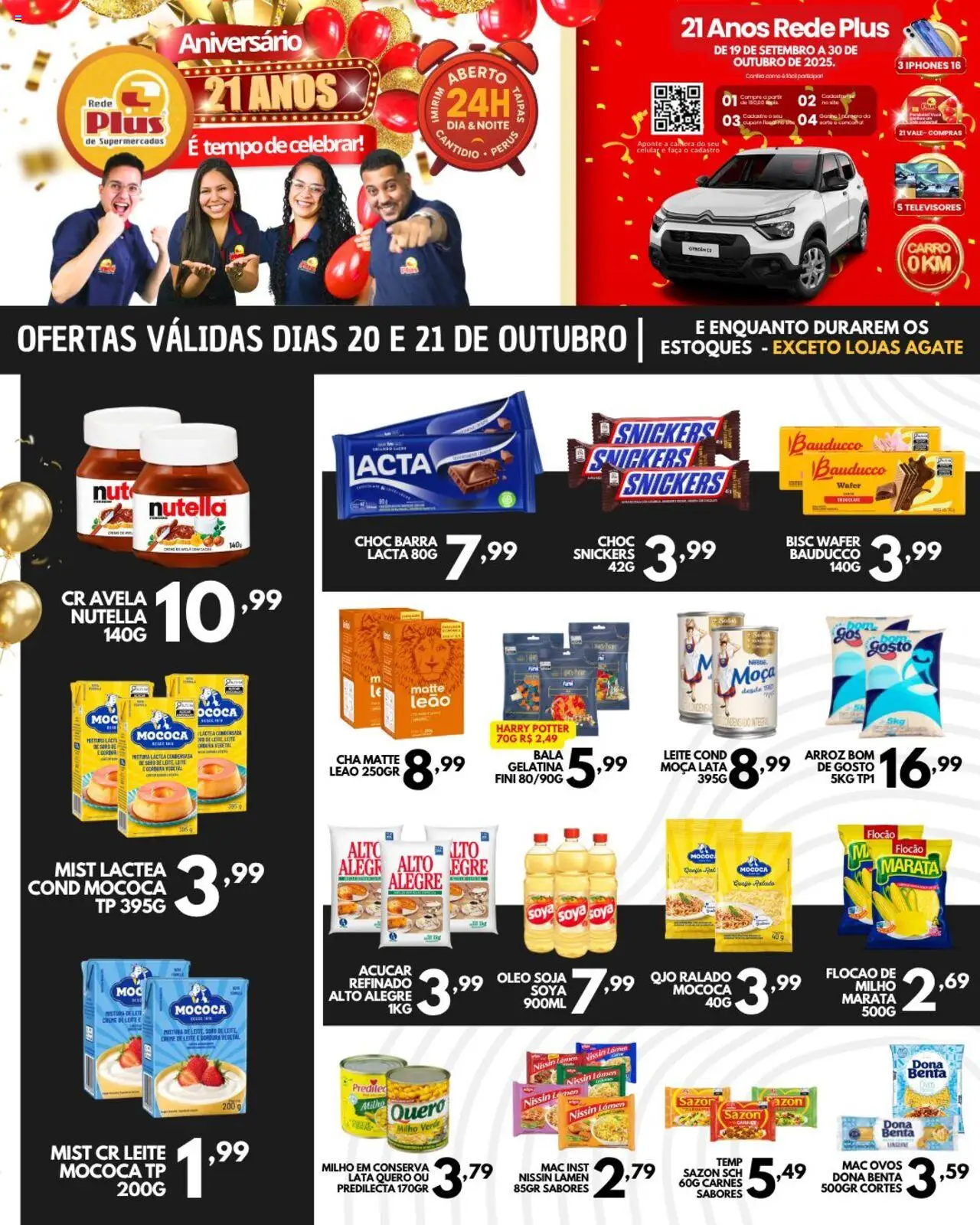 Rede Plus Supermercados Folheto - válido de 20.10.2025 | Página: 3 | Produtos: Milho verde, Creme, Açúcar, Câmera