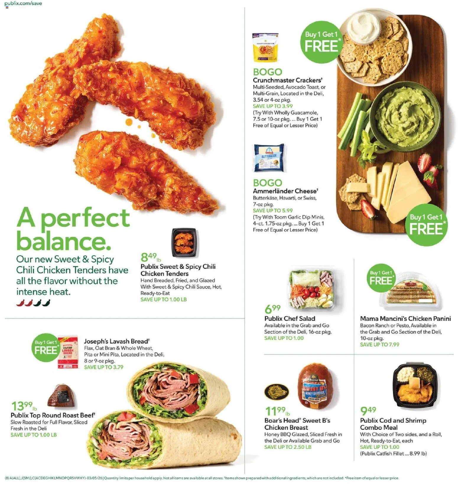 Publix Weekly Ad - valid from 04.03.2026 | Page: 8 | Products: Salad, Avocado, Garlic