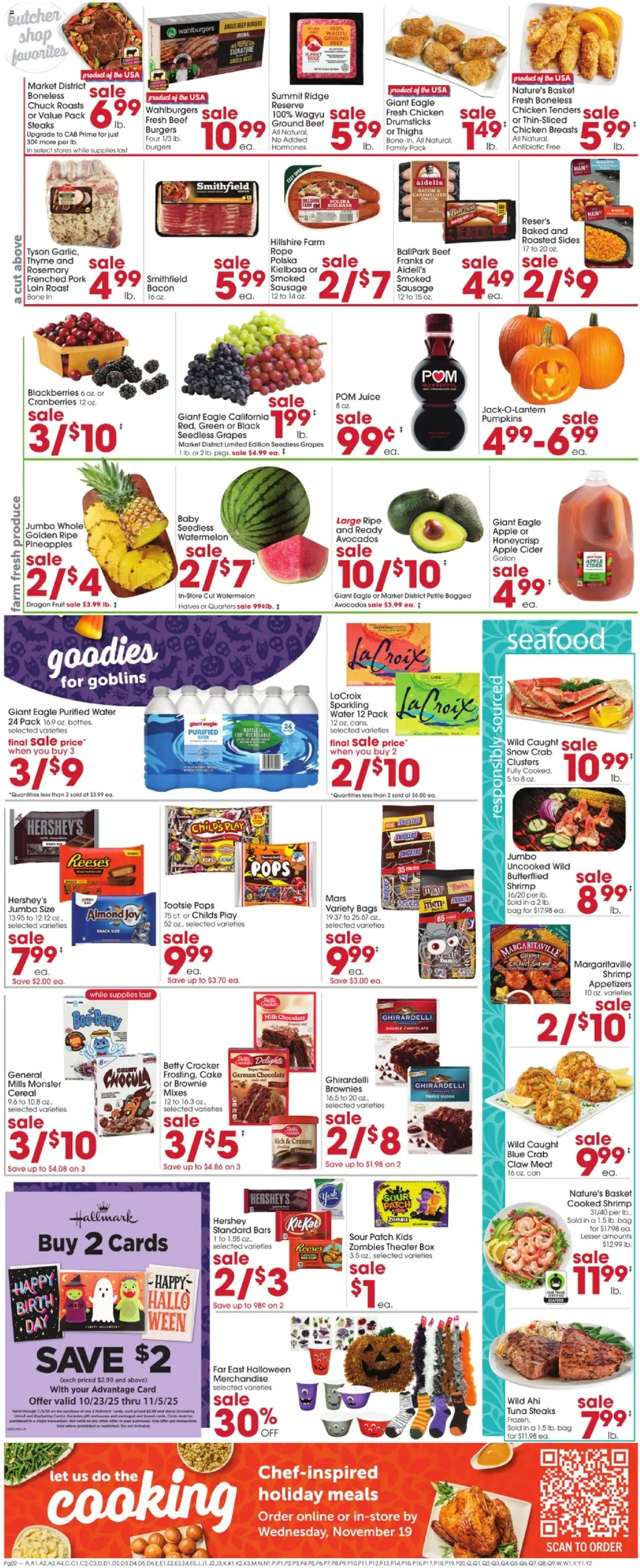 Giant Eagle Weekly Ad - valid from 23.10.2025 | Page: 2 | Products: Box, Basket, Milk, Onion