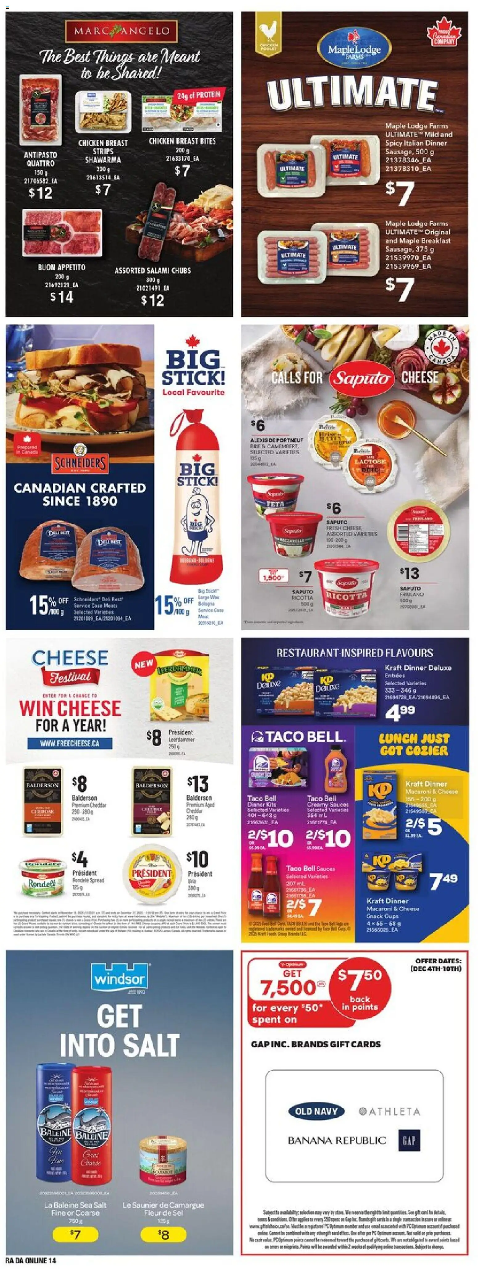 Atlantic Superstore flyer valid from 04.12.2025 | Page: 24 | Products: PC, Case, Cheese, Chicken