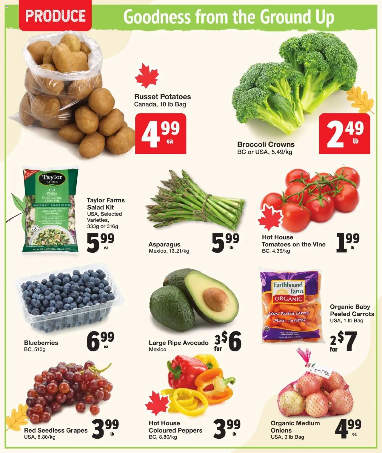 Quality Foods flyer valid from 09.10.2025 | Page: 4 | Products: Salad, Potatoes, Bag, Tomatoes