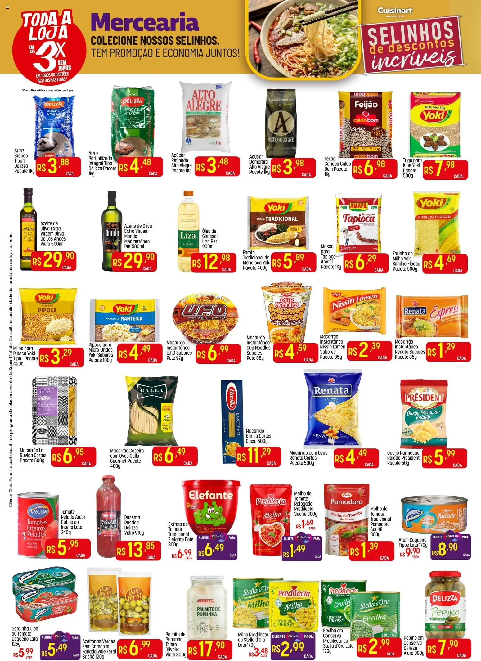 Super Muffato Folheto - válido de 05.01.2026 | Página: 2 | Produtos: Farinha de mandioca, Açúcar demerara, Manteiga, Atum