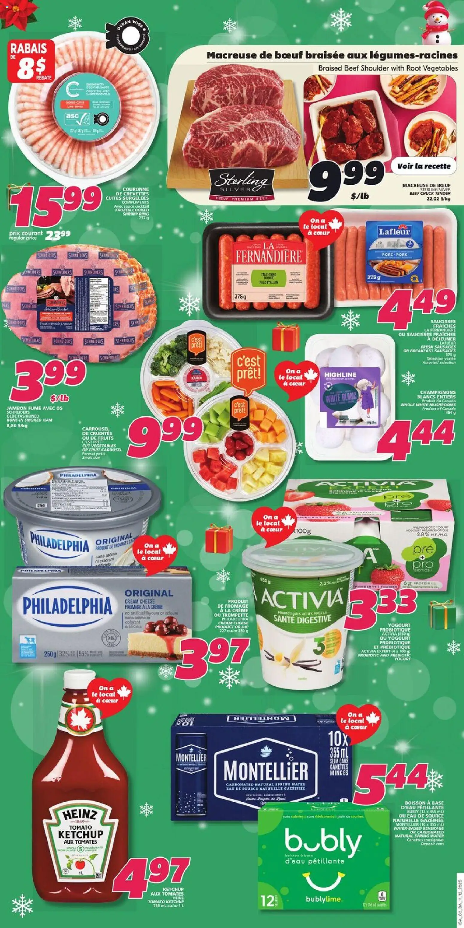 IGA flyer valid from 11.12.2025 | Page: 2 | Products: Ketchup, Cream, Cheese, Pork