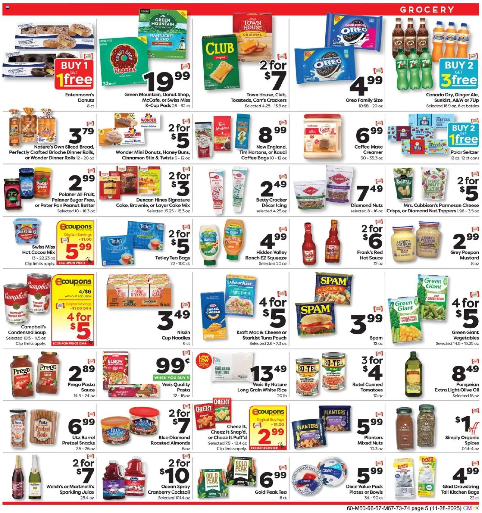Weis Monthly Ad - DE - valid from 28.11.2025 | Page: 7 | Products: Cheese, Oil, Juice, Nuts