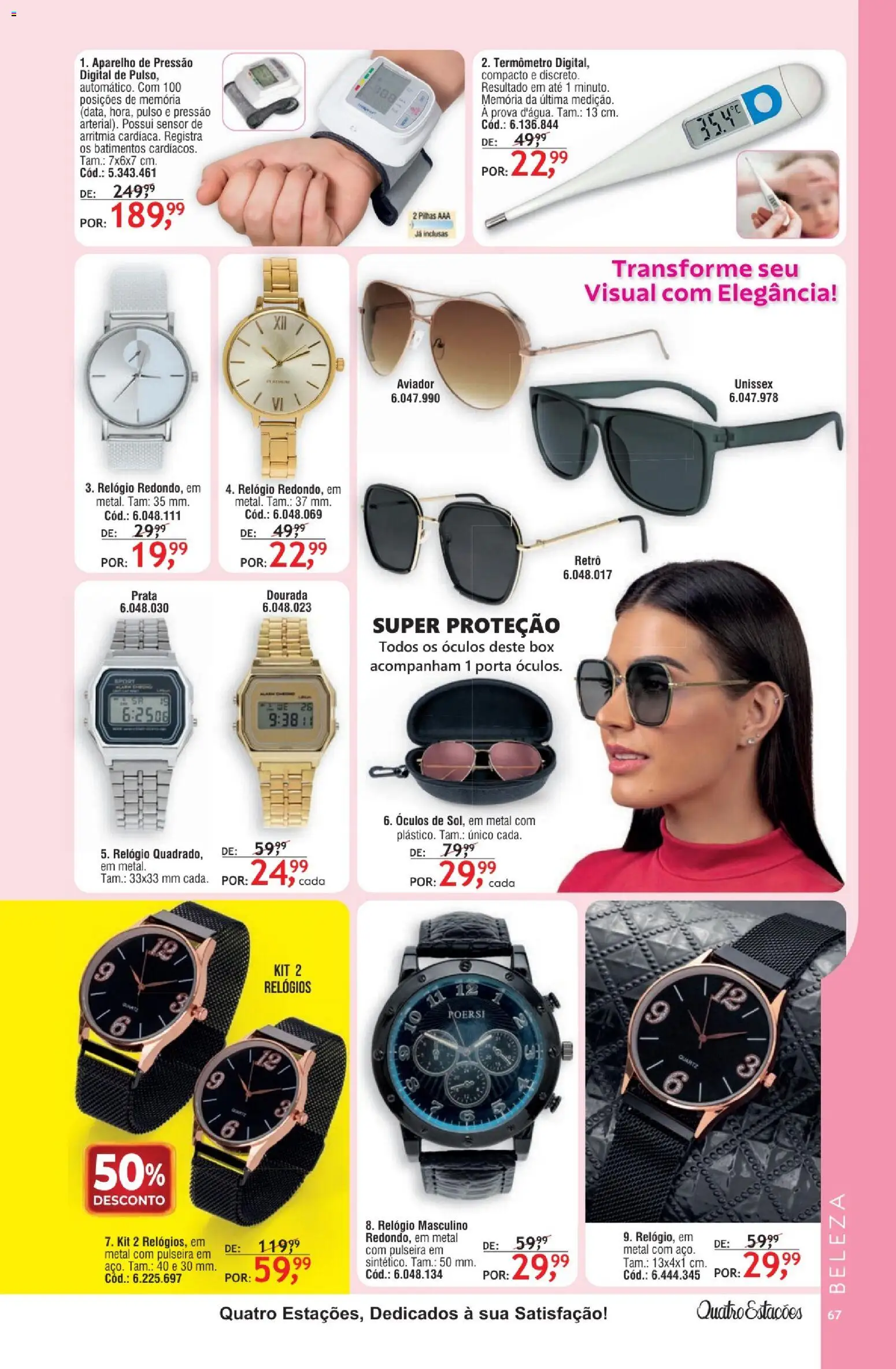 Quatro Estações Folheto - válido de 01.02.2026 | Página: 63 | Produtos: Aparelho de pressão, Porta, Pilhas, Pulseira