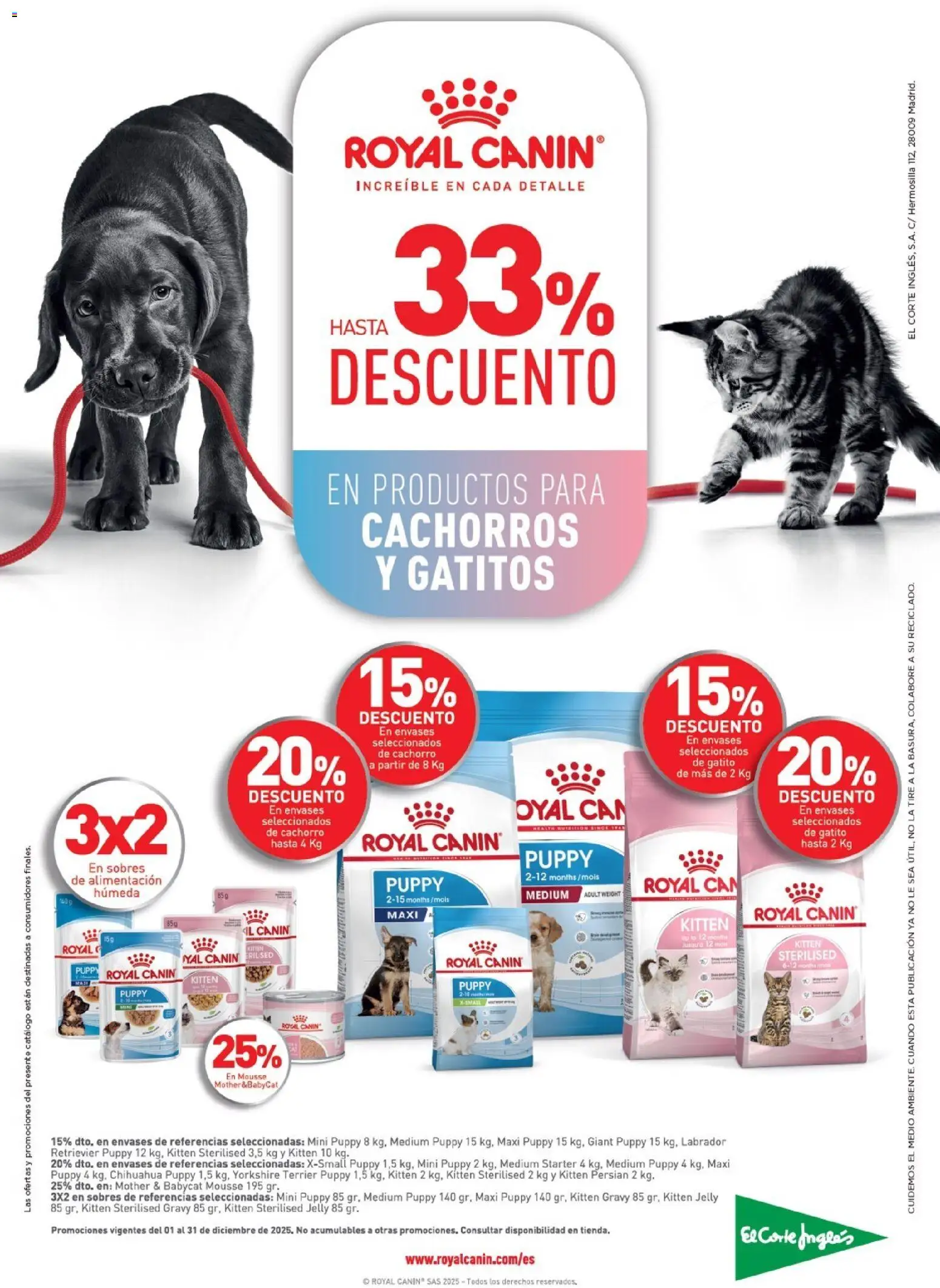 Nuevas ofertas de El Corte Inglés válidas en toda la República Mexicana desde el 01.12.2025. ¡Encuentra las mejores ofertas en El Corte Inglés catálogo Mascota Diciembre! | Página: 20