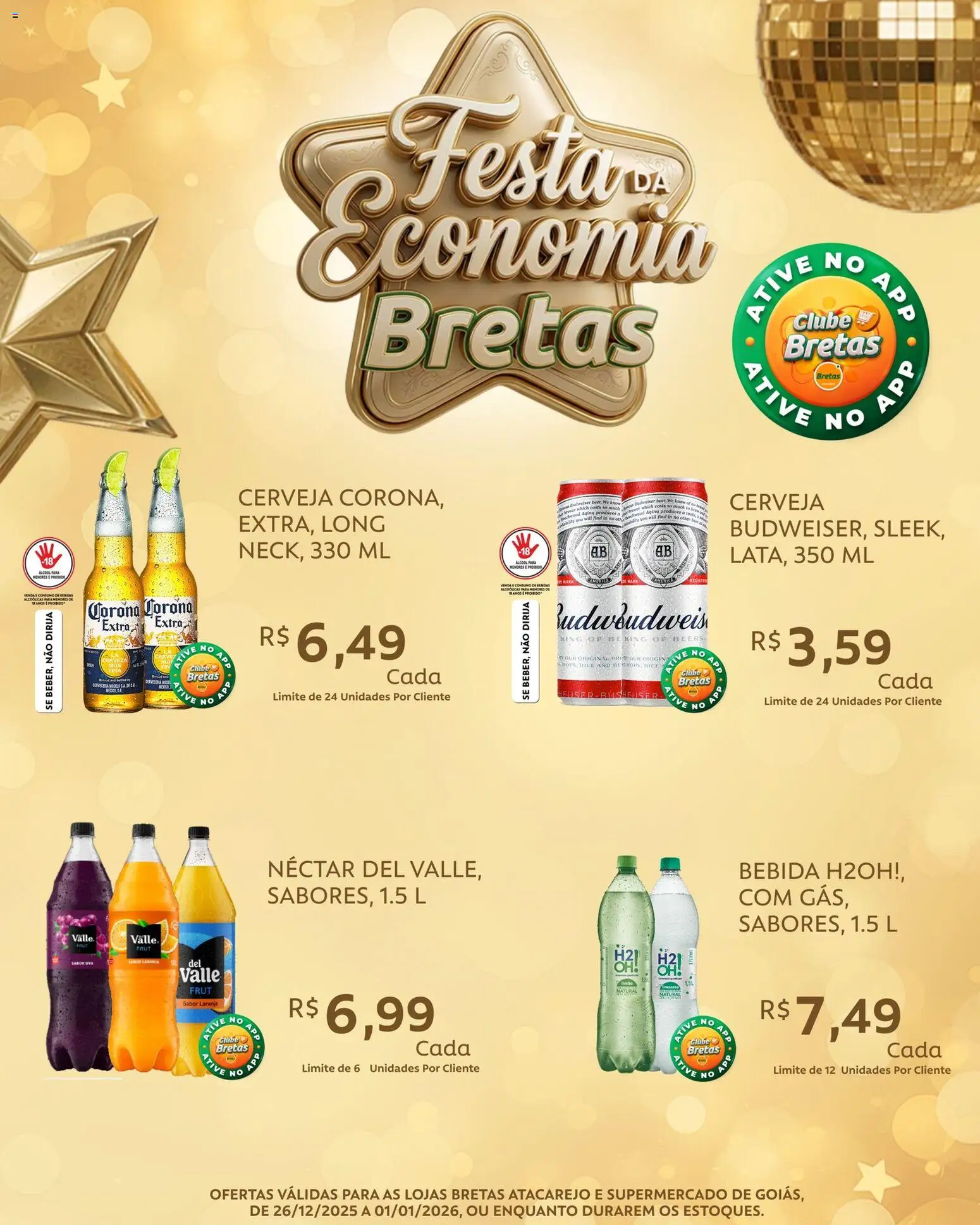 Bretas Folheto - válido de 26.12.2025 | Página: 6 | Produtos: Cerveja, Bebida