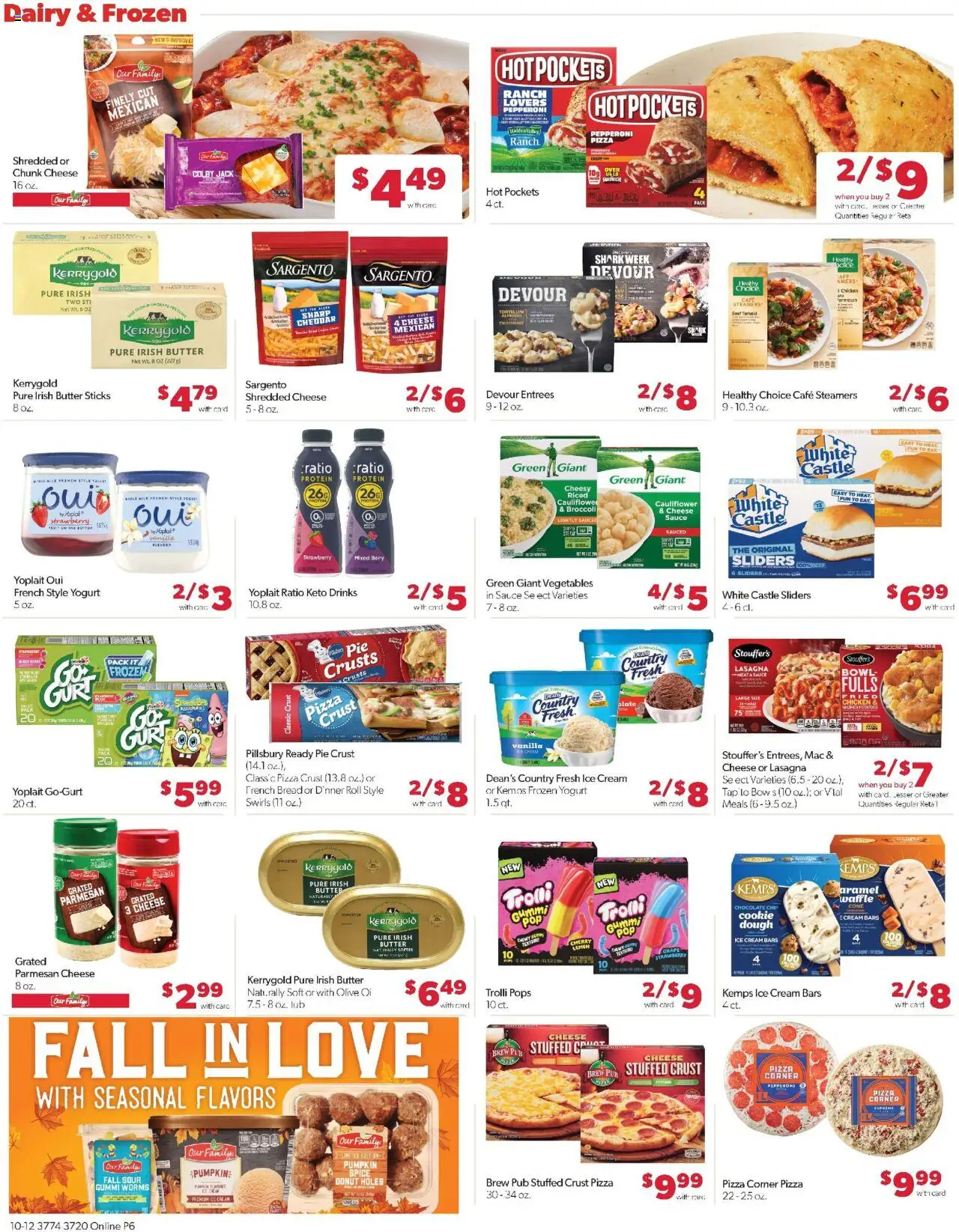 Family Fare Weekly Ad - NE - valid from 12.10.2025 | Page: 12 | Products: Butter, Cheese, Vegetables, Cauliflower