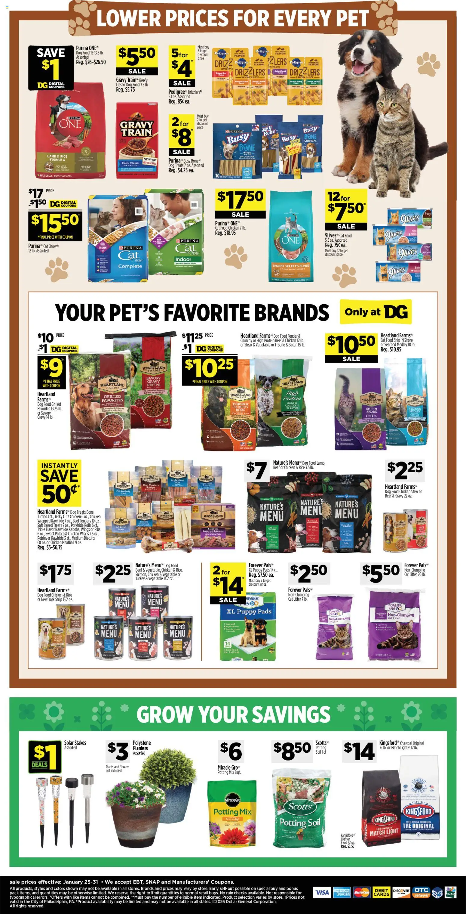 Dollar General Weekly Ad - valid from 25.01.2026 | Page: 19 | Products: Cat Food, Rice, Beef, Seafood
