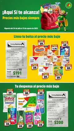 Vista previa de Bodega Aurrerá folleto, nuevo folleto de la tienda, válido en México a partir del 24.07.2025